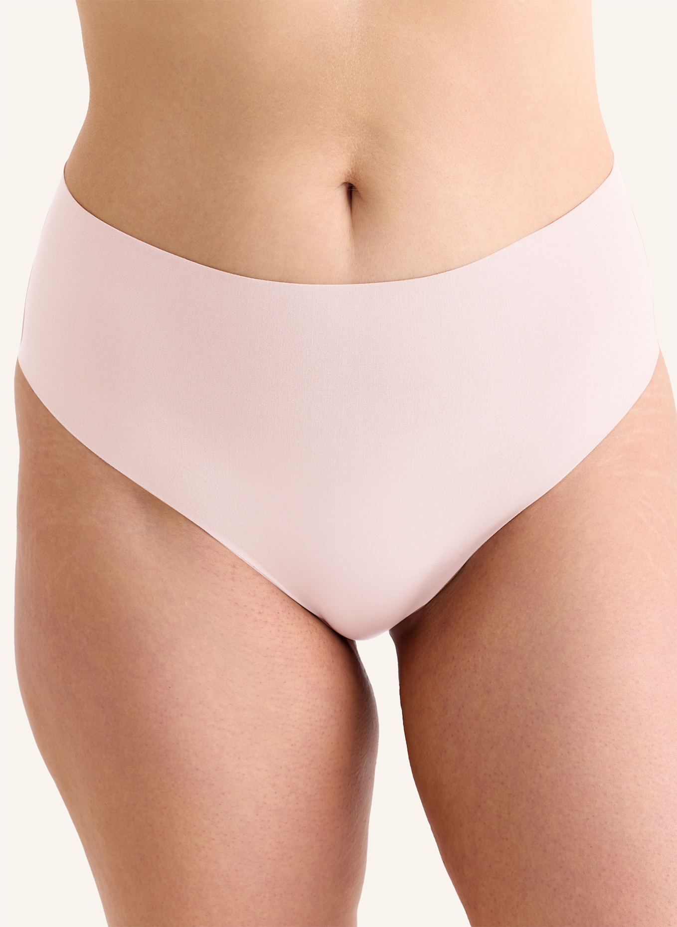 erlich textil Light Touch High Waist Brazil String aus weichem Modal - nahtlose Kanten: ROSA