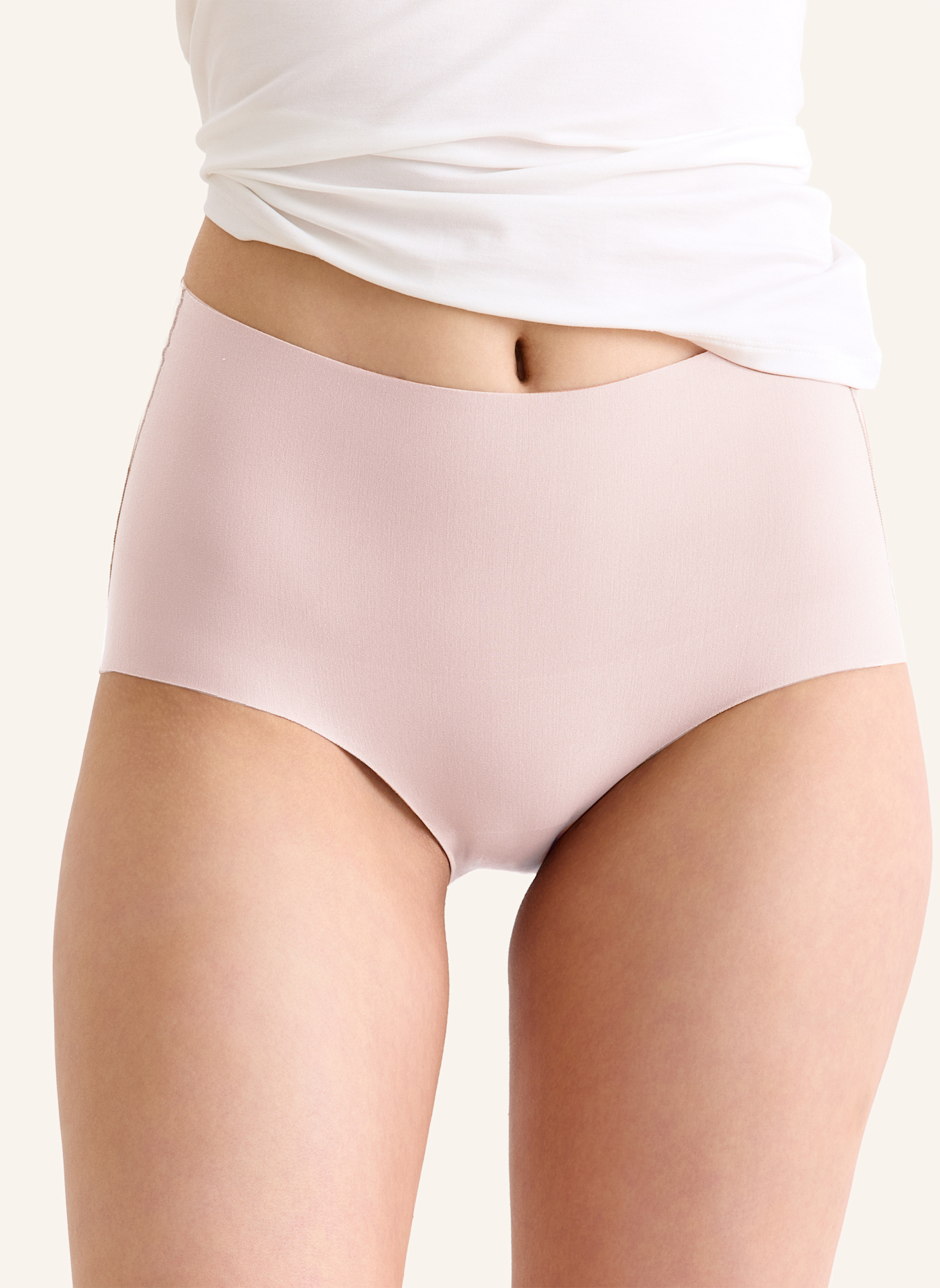 erlich textil Light Touch High Waist Slip aus weichem Modal - nahtlose Kanten: ROSA