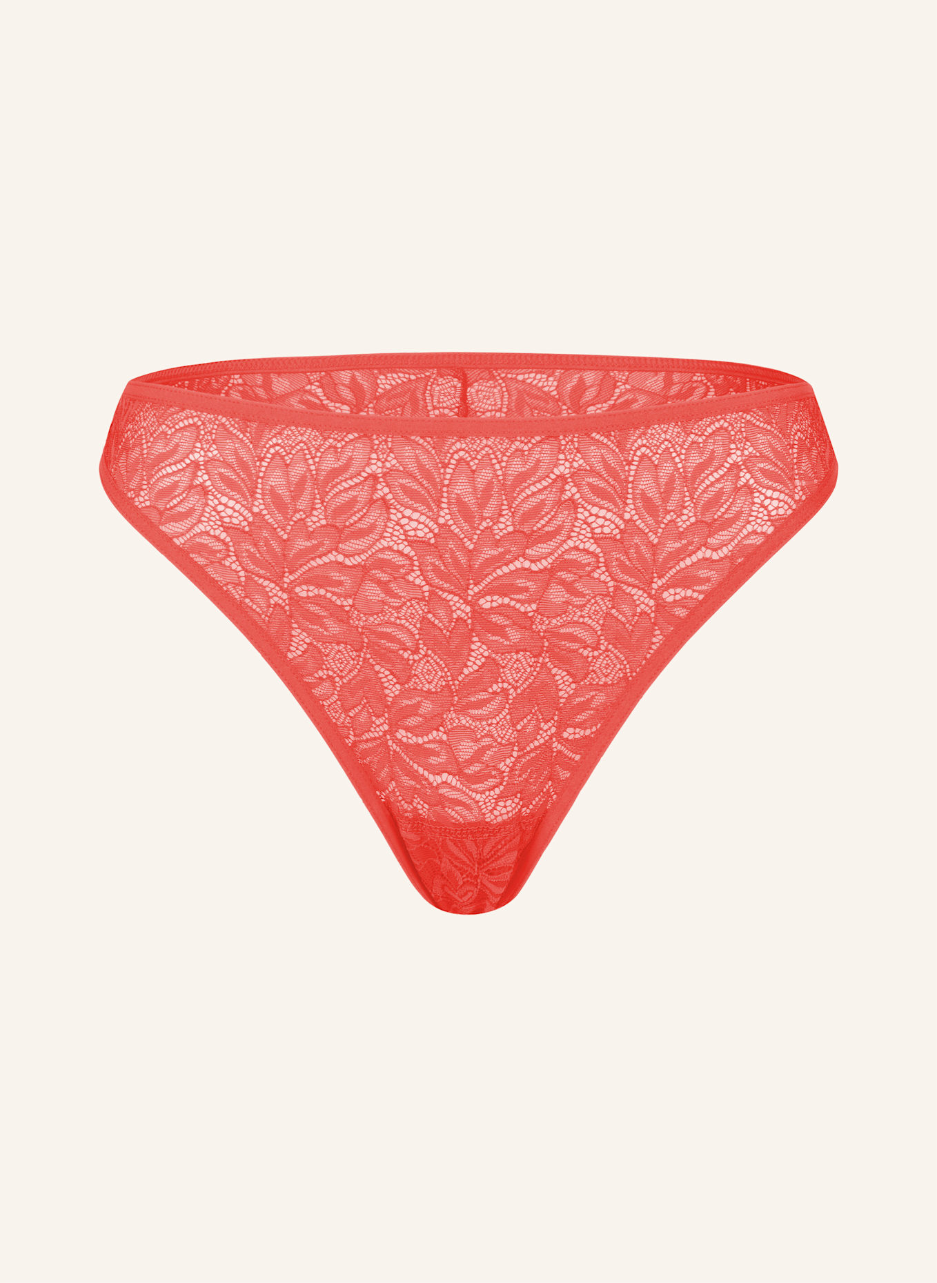 erlich textil Dreamy Lace Brazil Slip aus nachhaltiger Spitze - atmungsaktiv: ORANGE