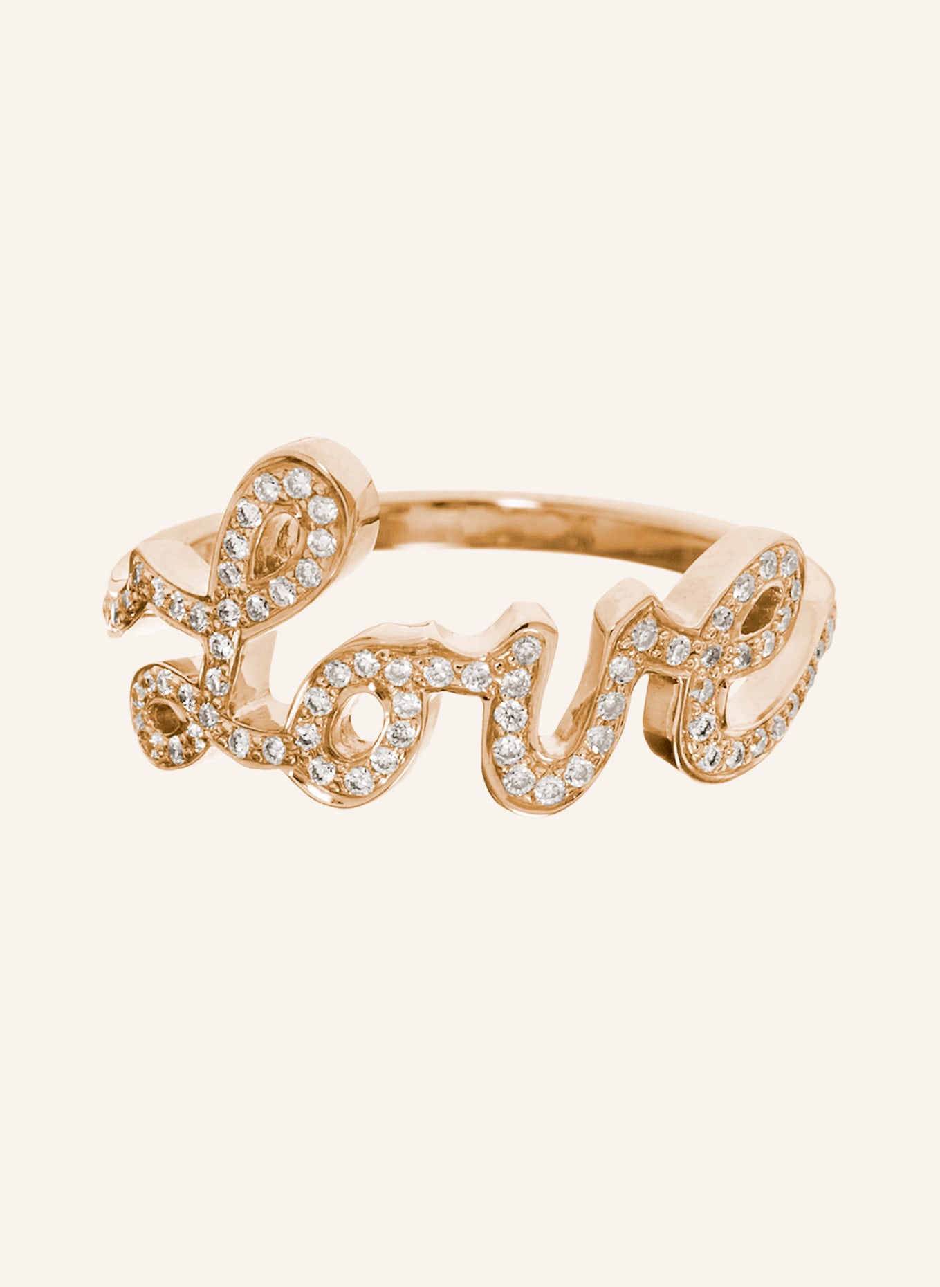 CADA Ring LOVE, Farbe: ROSÉGOLD (Bild 1)