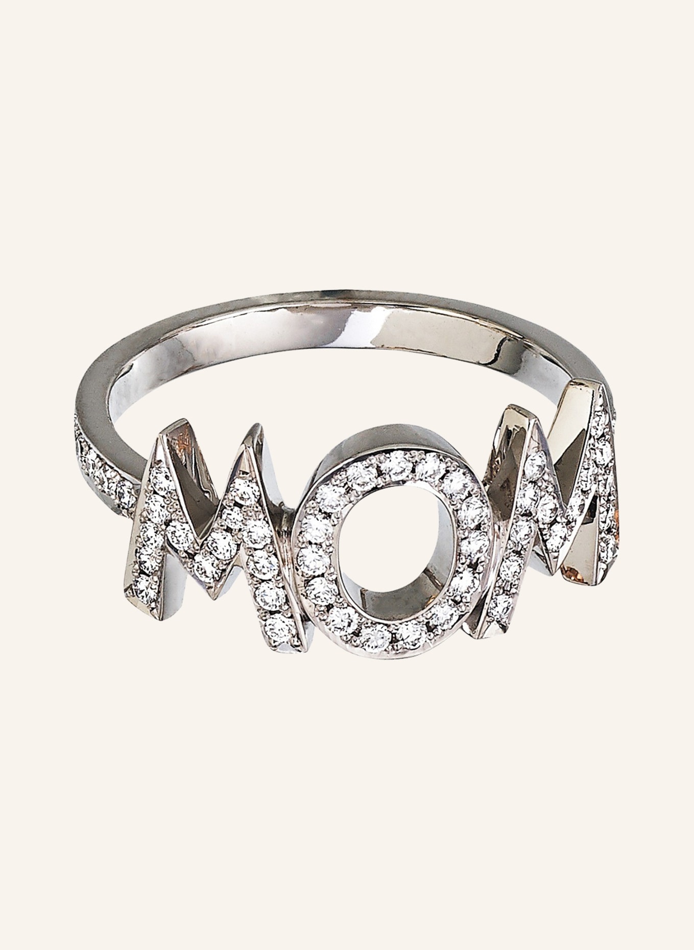 CADA Ring XL WOW, Farbe: WEISSGOLD (Bild 1)