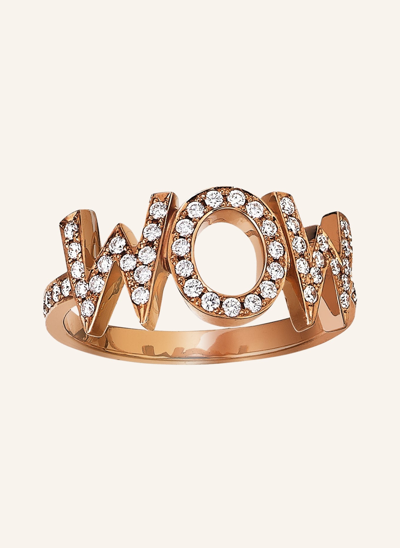 CADA Ring XL WOW: ROSÉGOLD