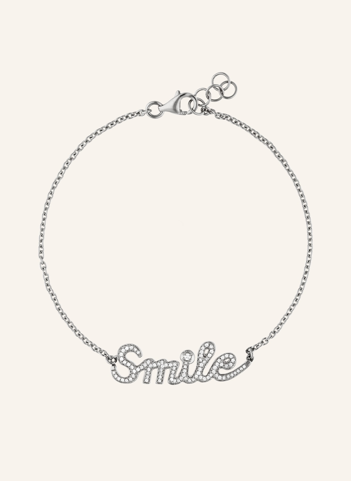 CADA Armband SMILE, Farbe: WEISSGOLD (Bild 1)