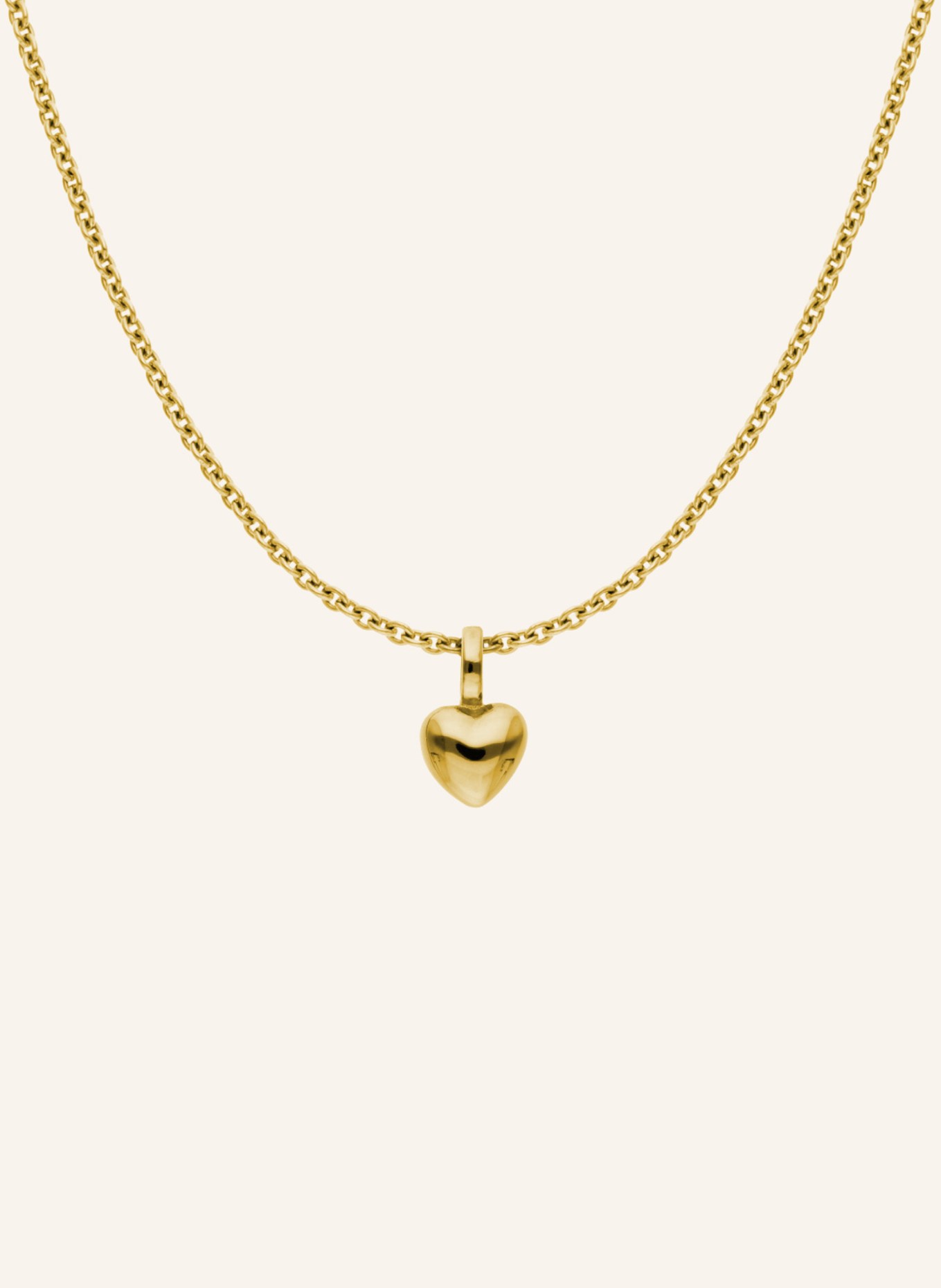 CADA Kette ROUND TINY HEART, Farbe: GOLD (Bild 1)