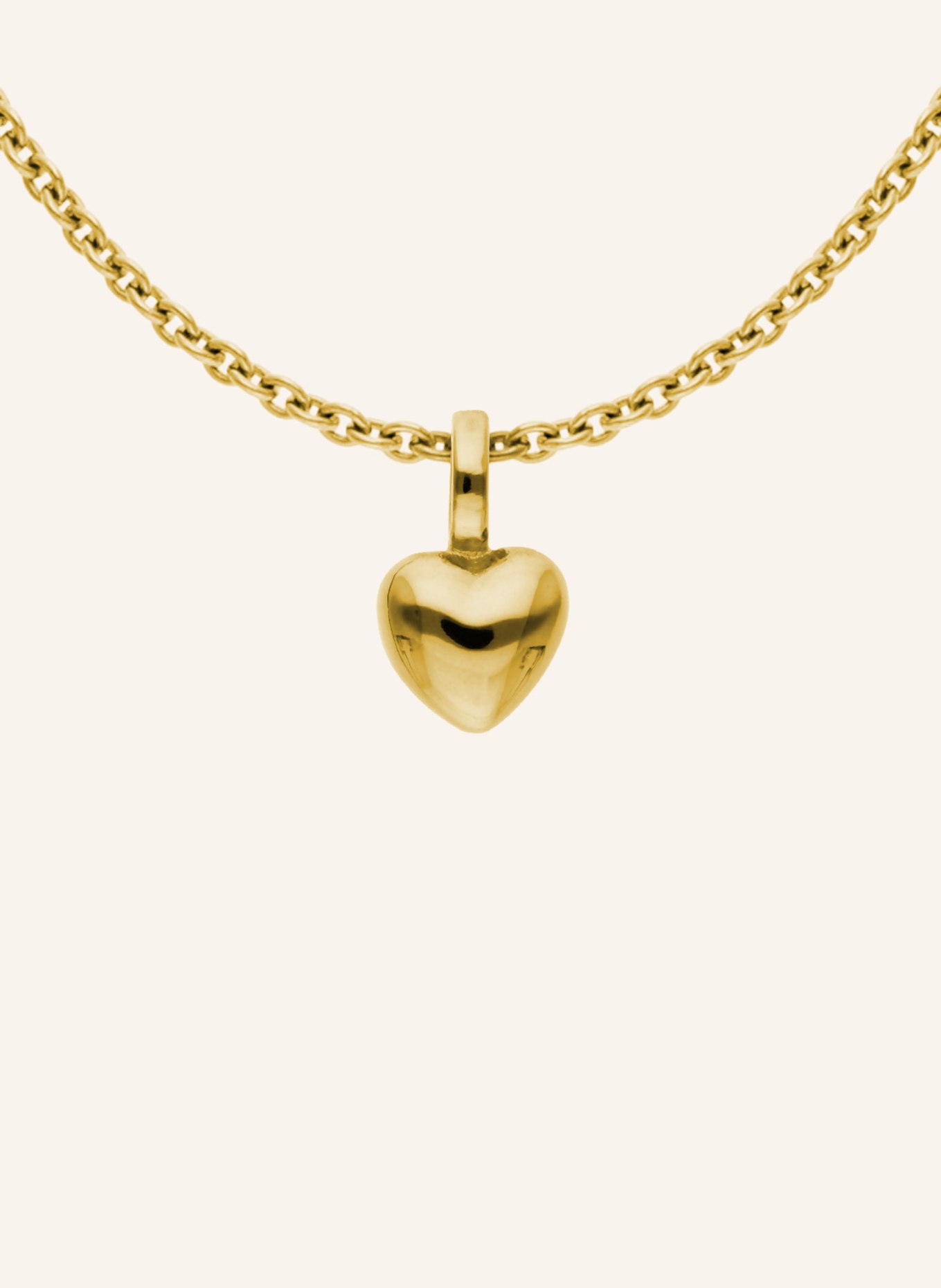 CADA Kette ROUND TINY HEART, Farbe: GOLD (Bild 2)