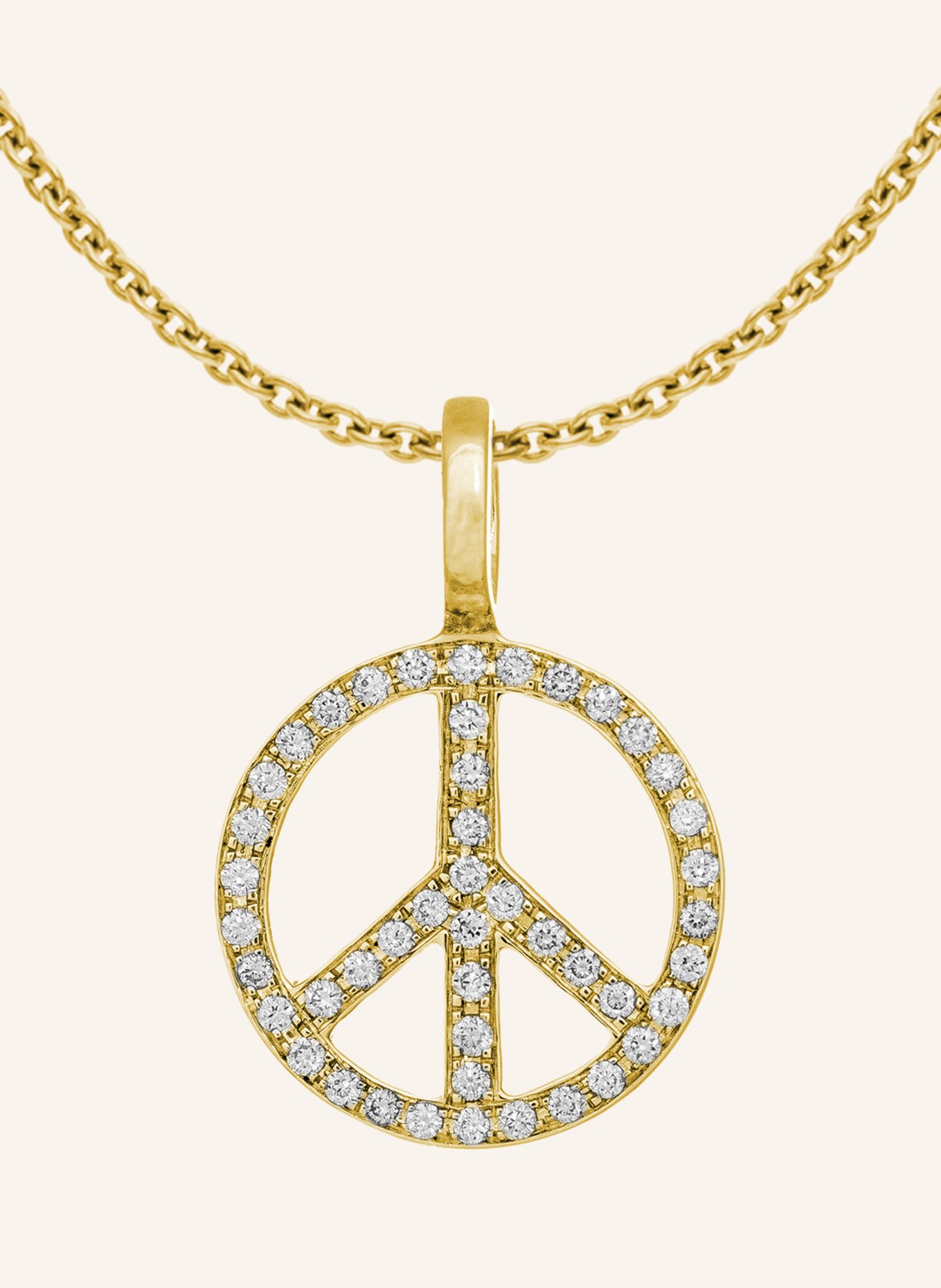 CADA Kette MINI MINI PEACE, Farbe: GOLD (Bild 2)