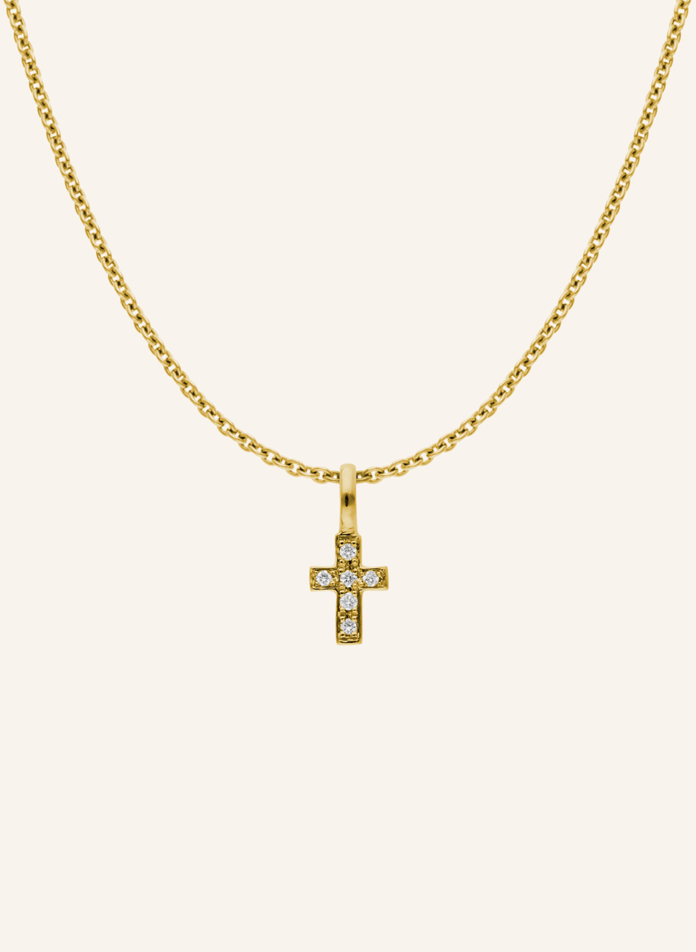 CADA Kette TINY TURIN CROSS, Farbe: GOLD (Bild 1)