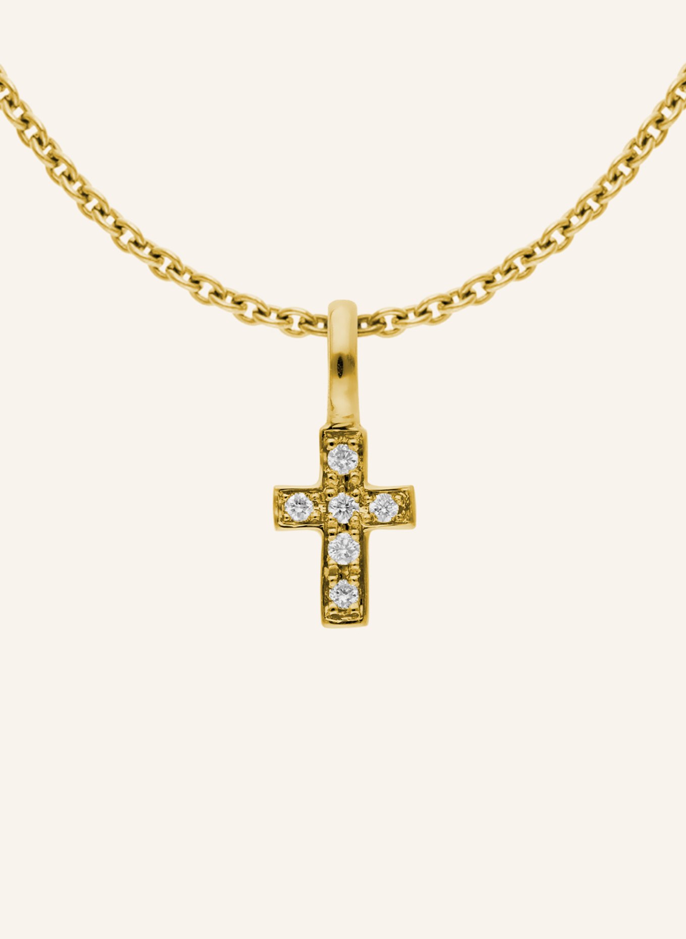 CADA Kette TINY TURIN CROSS, Farbe: GOLD (Bild 2)