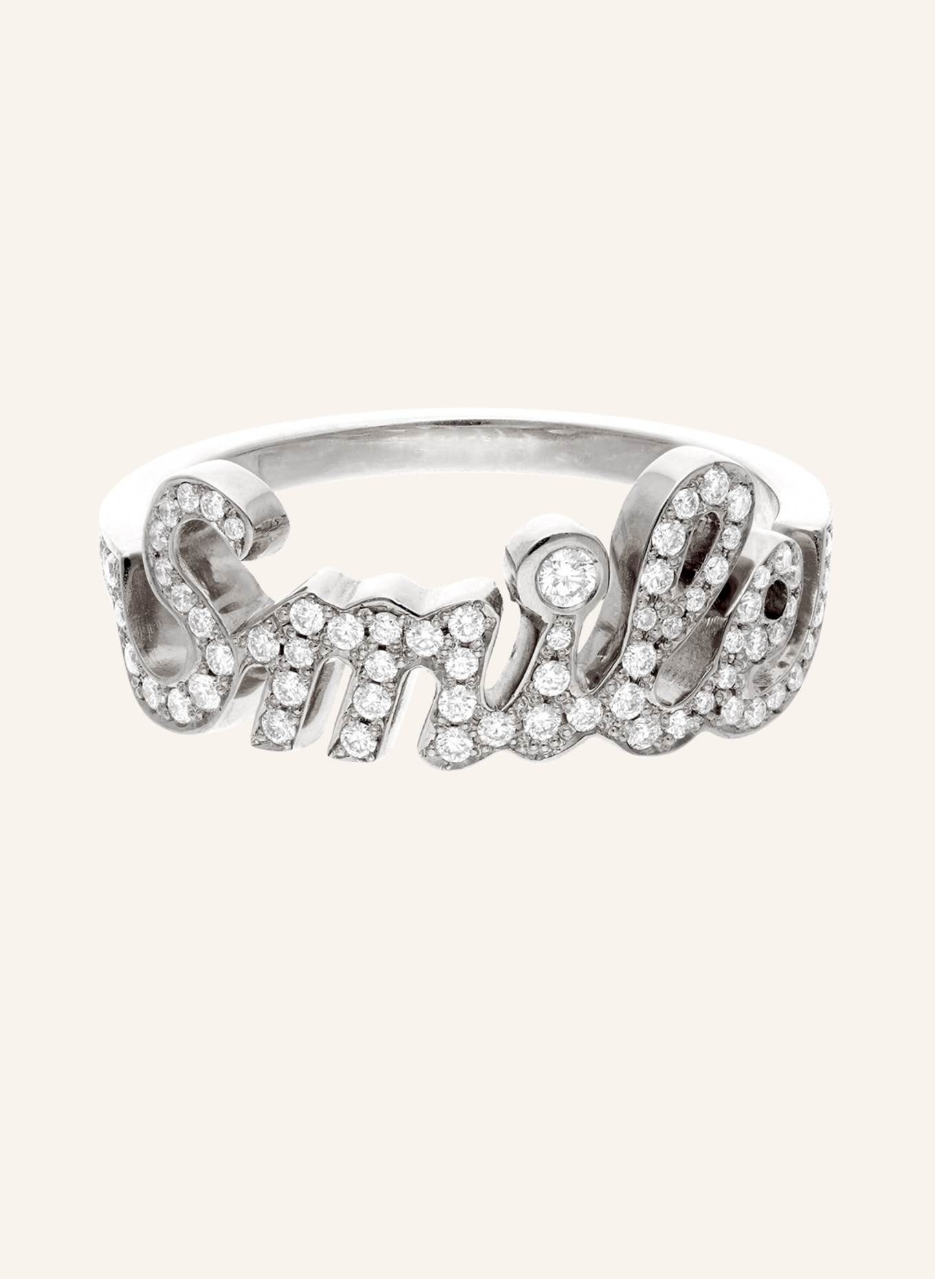 CADA Ring SMILE: WEISSGOLD