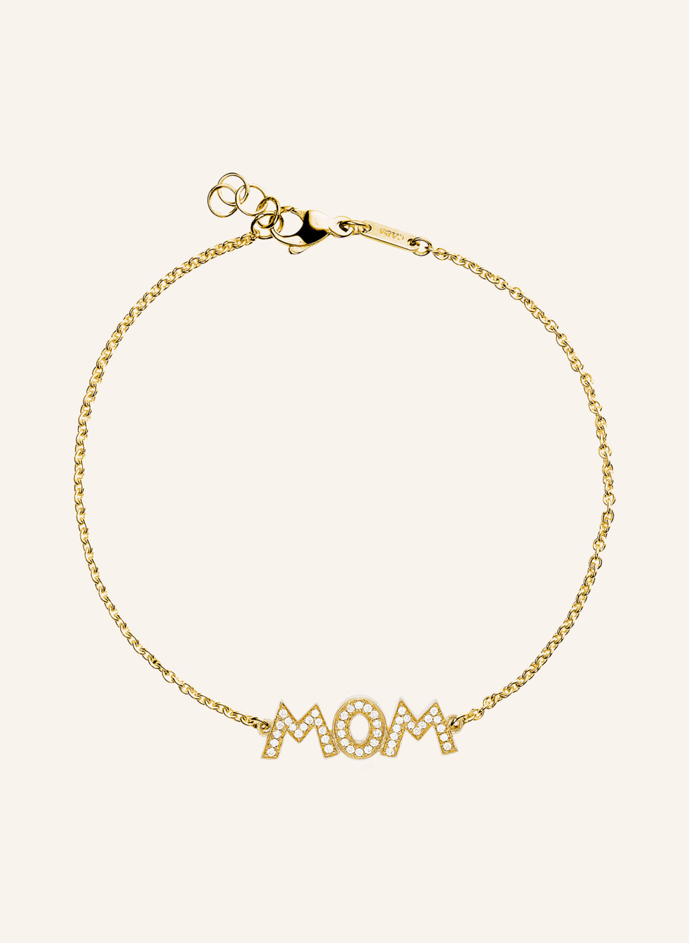 CADA Armband WOW MOM: GOLD