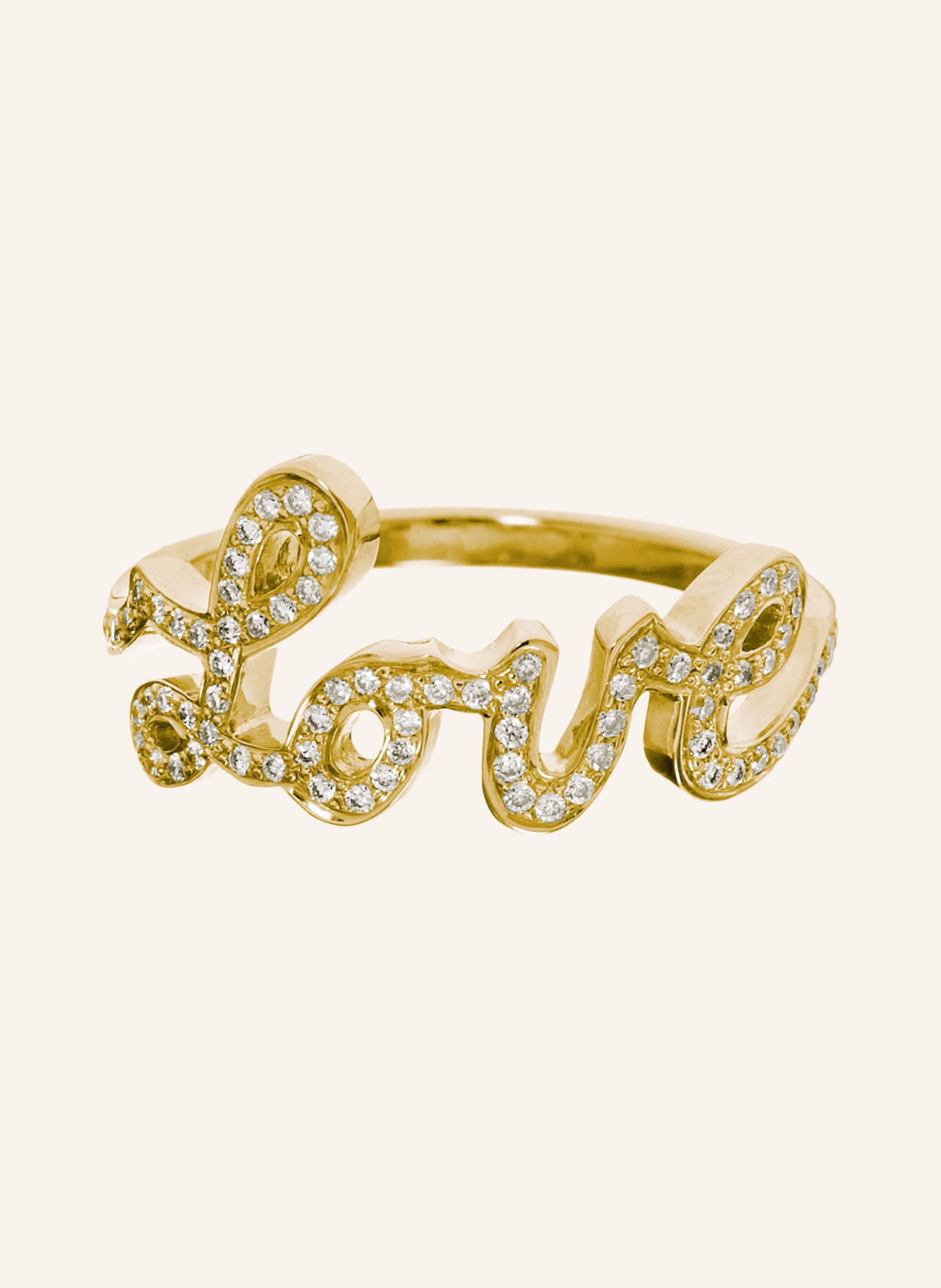 CADA Ring LOVE: GOLD