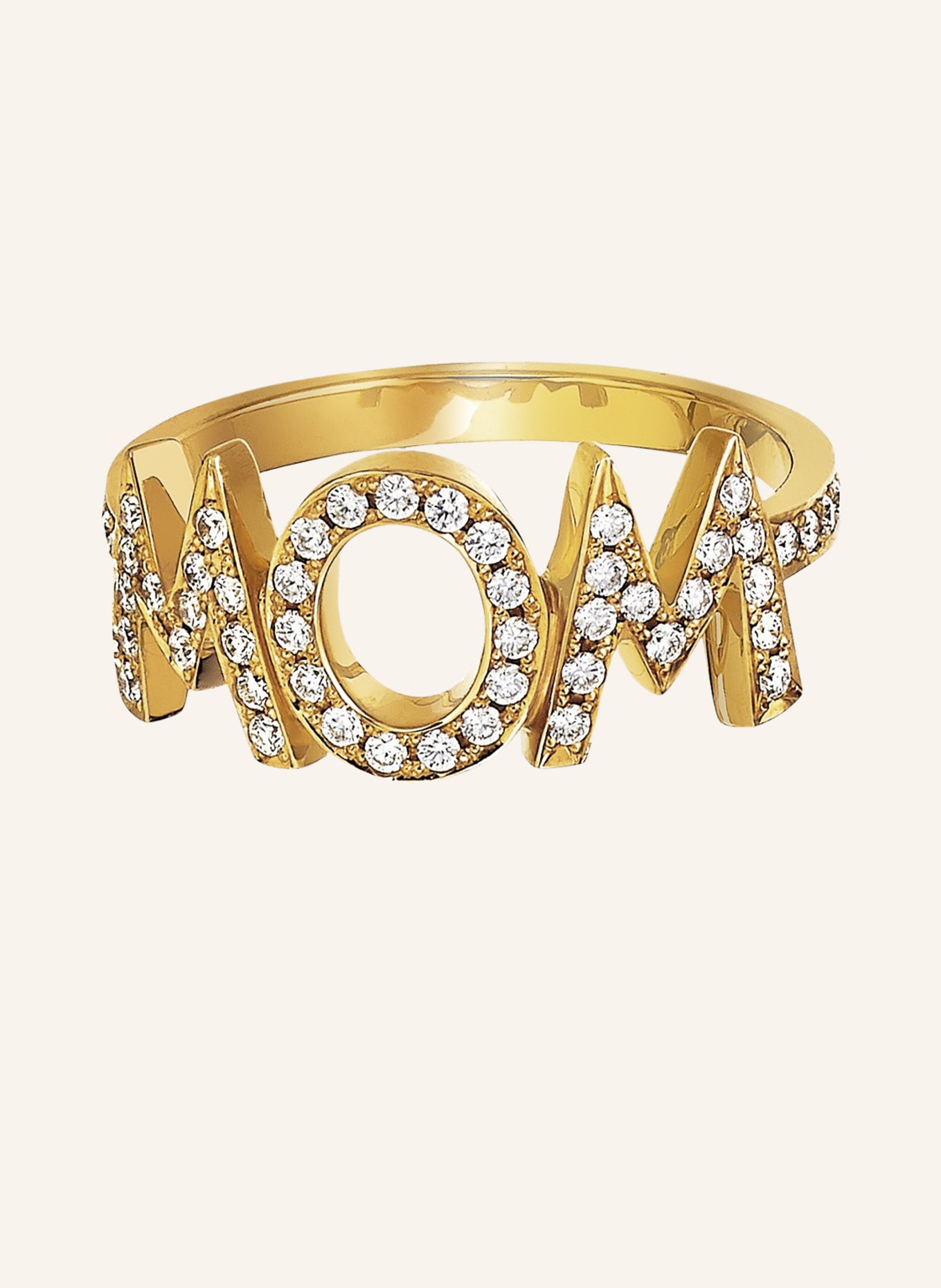 CADA Ring XL WOW: GOLD