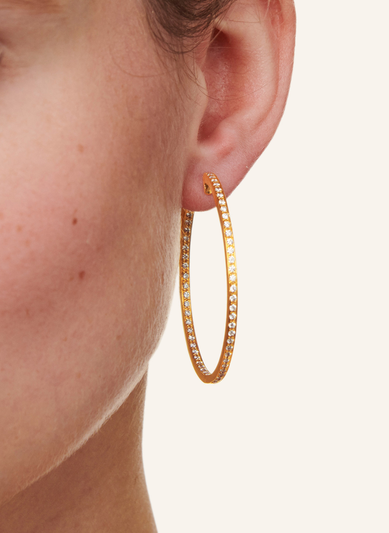 CADA Ohrringe LARGE HOOPS: GOLD