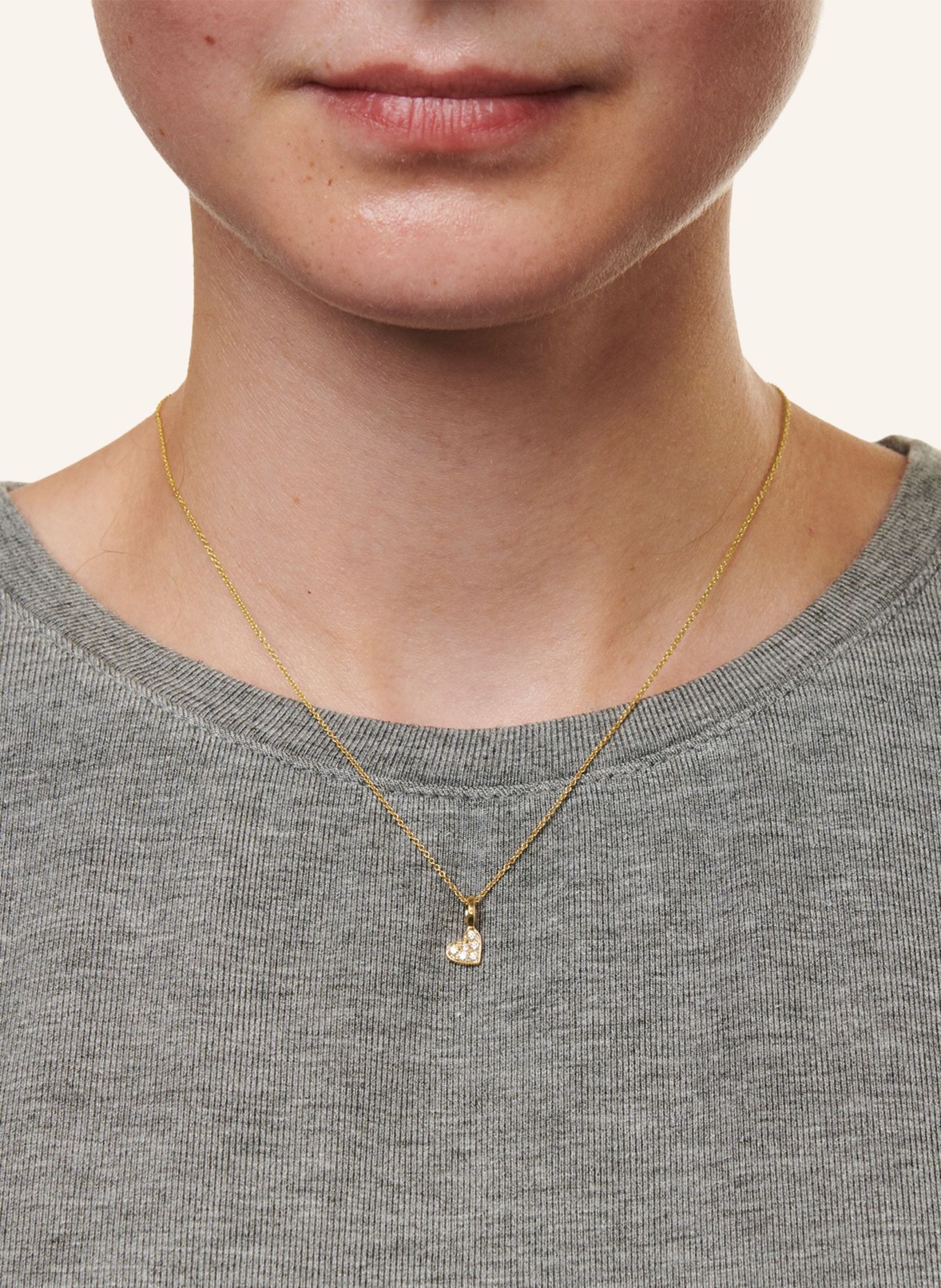 CADA Kette TINY HEART: GOLD