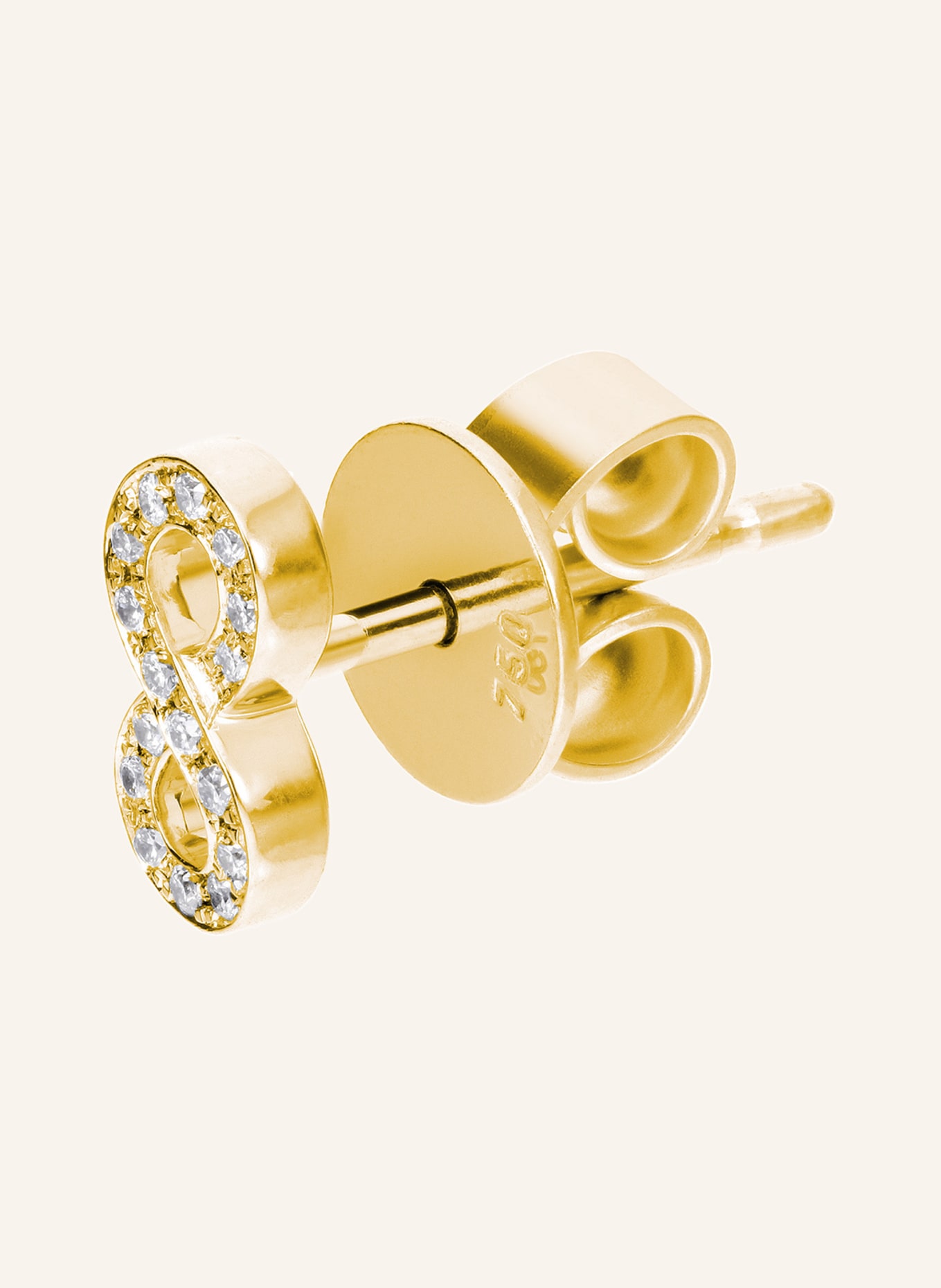 CADA Ohrstecker TINY INFINITY: GOLD