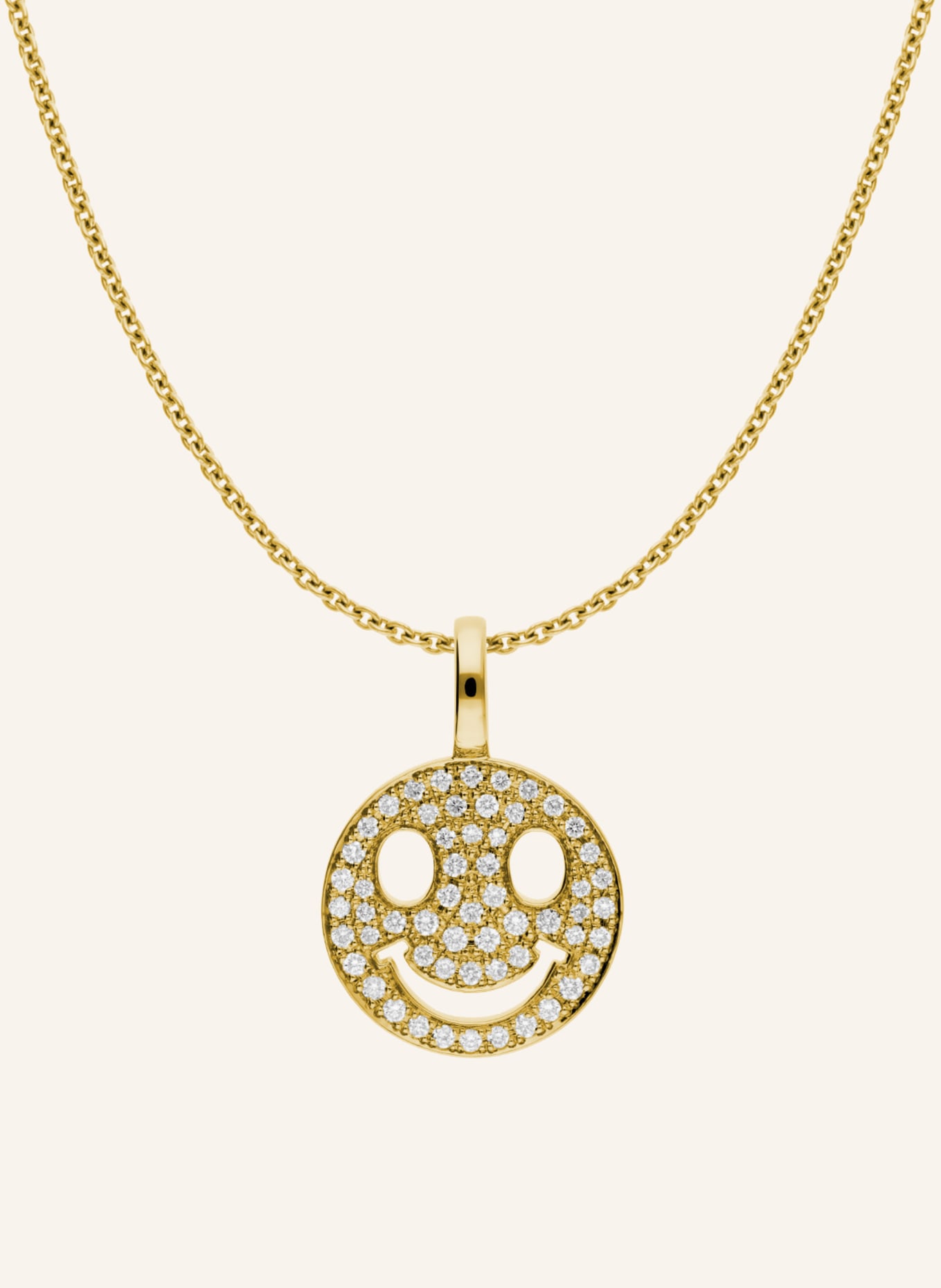 CADA Kette MINI SMILING FACE: GOLD