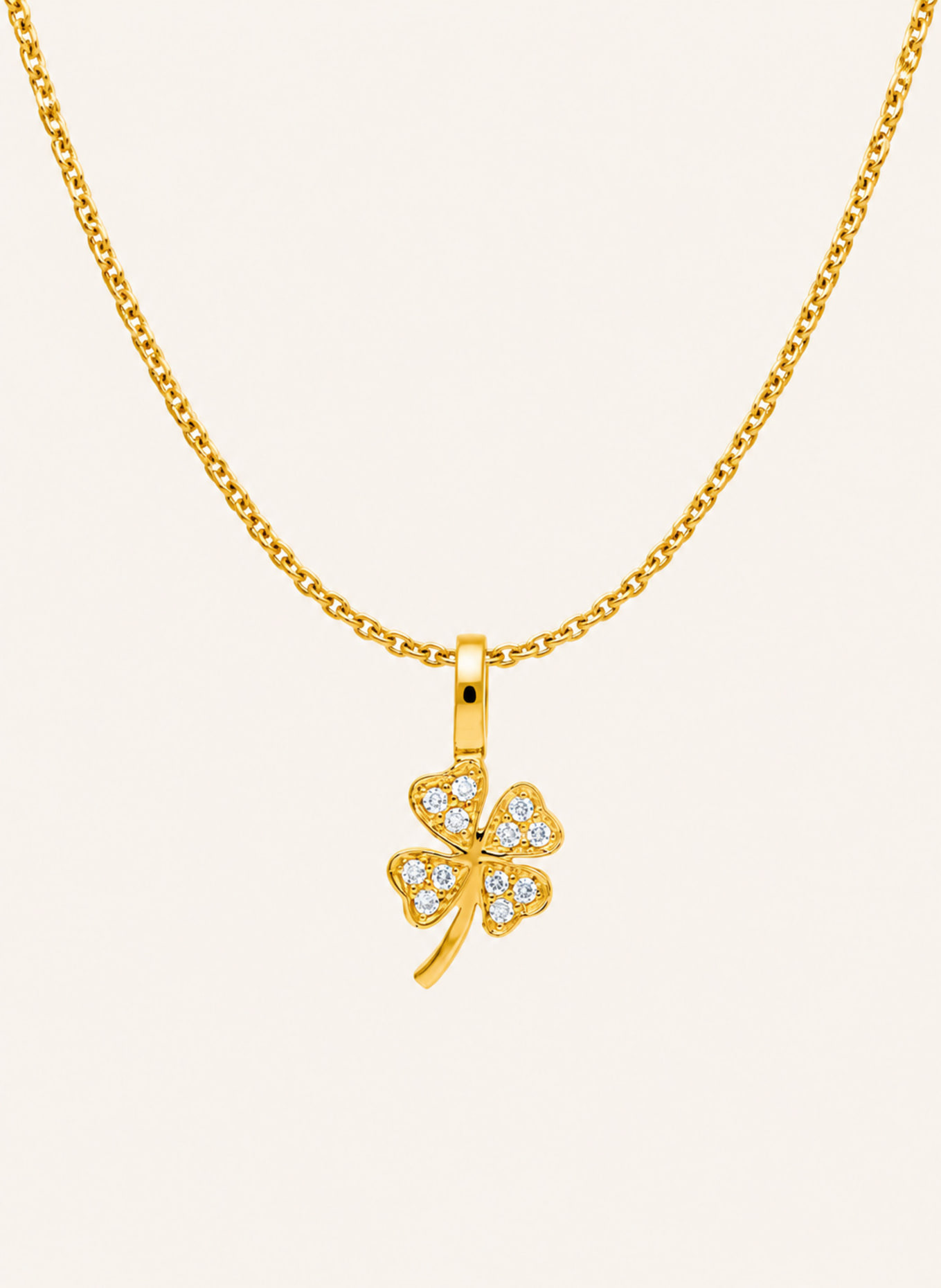 CADA Kette TINY LUCKY CLOVER: GOLD