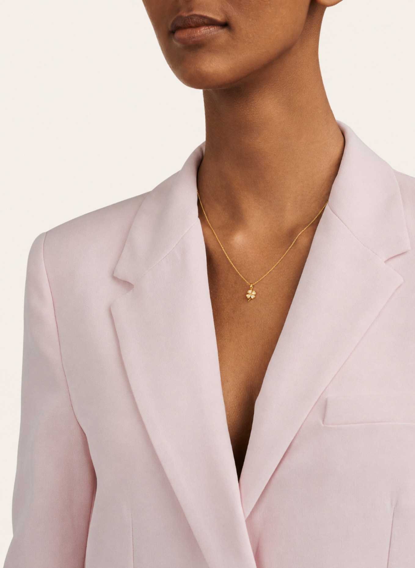 CADA Kette TINY LUCKY CLOVER: GOLD