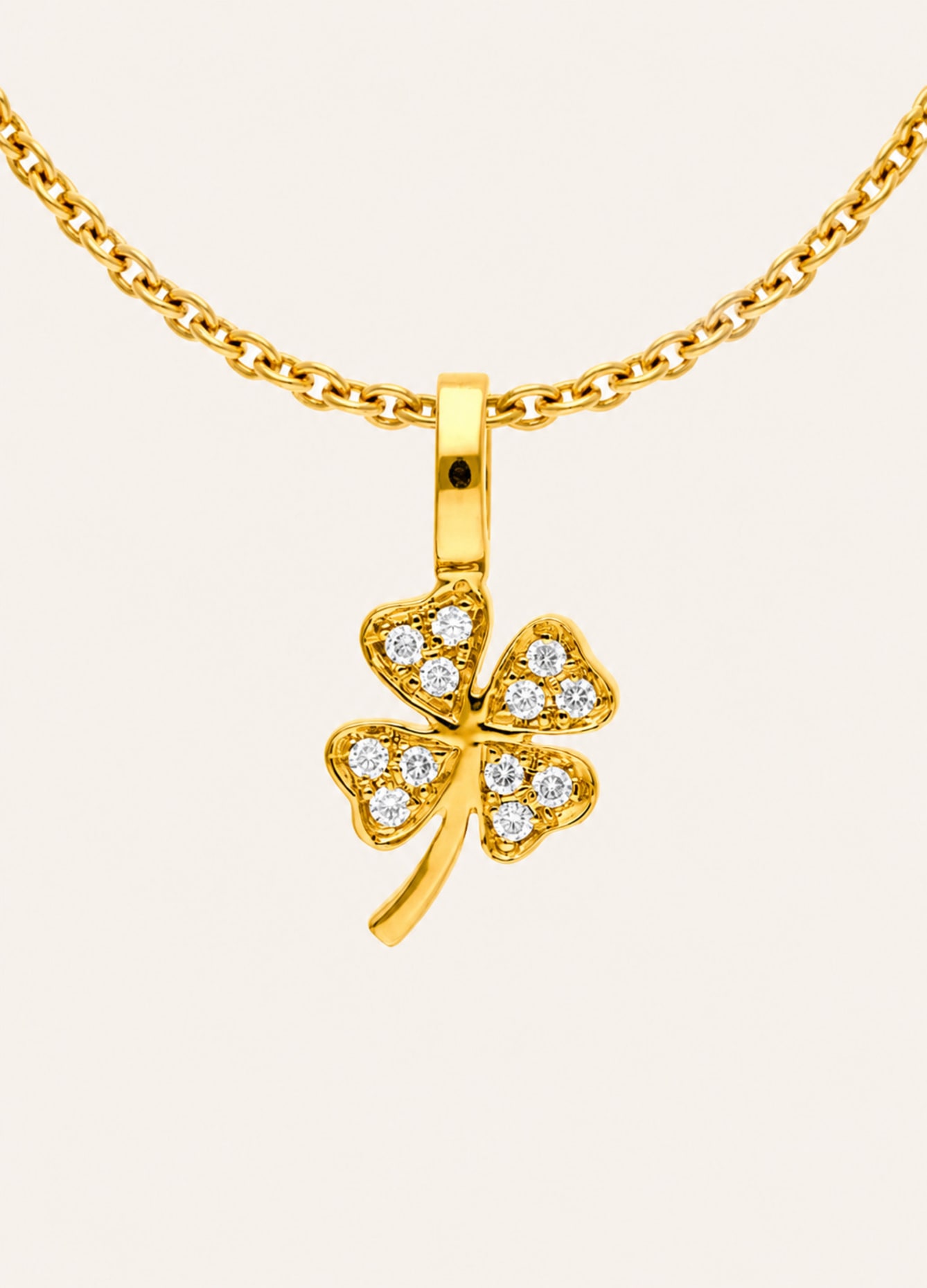CADA Kette TINY LUCKY CLOVER: GOLD