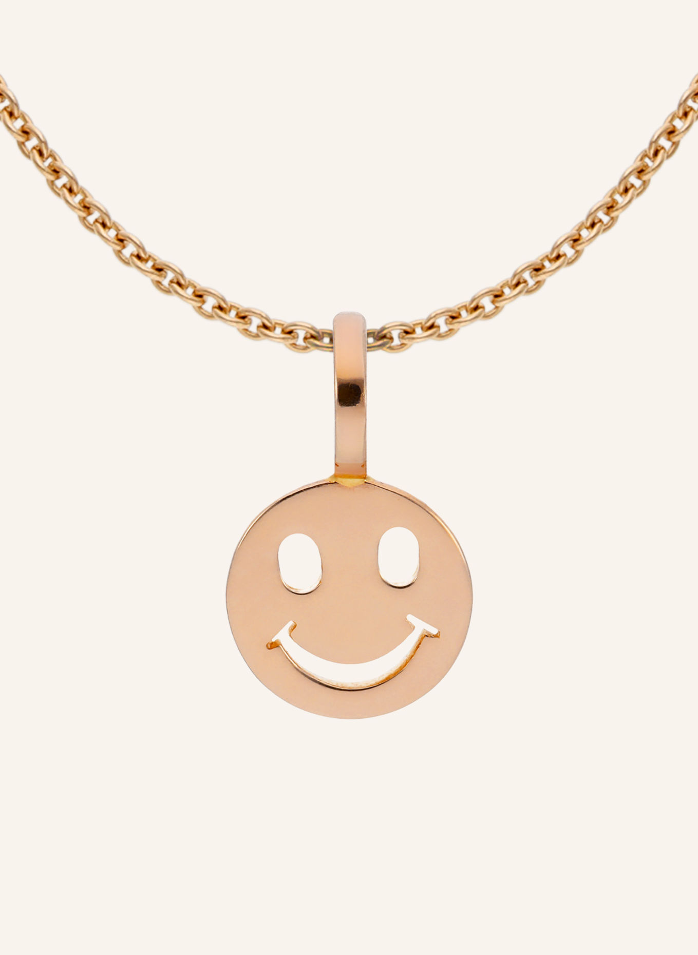 CADA Kette TINY SMILING FACE: GOLD