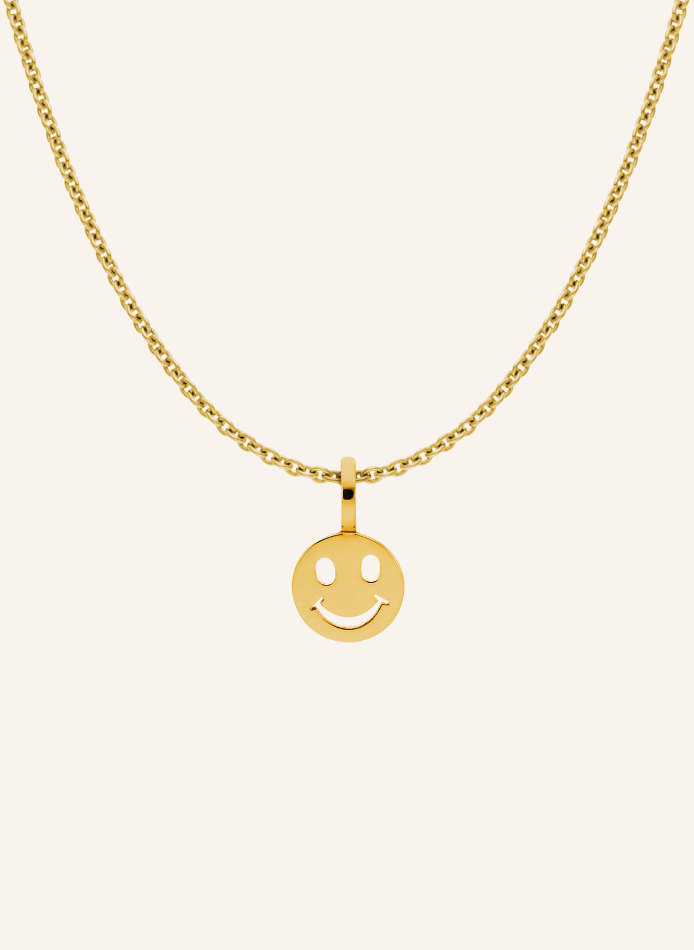 CADA Kette TINY SMILING FACE: GOLD