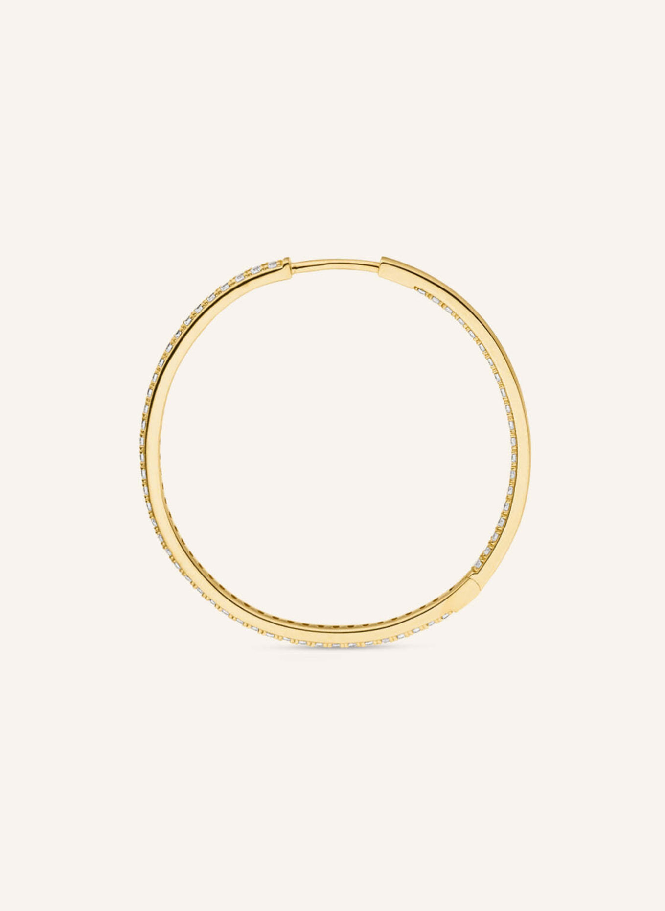 VEYNOU Creolen CLEO BIG aus 14 Karat Gelbgold mit Diamanten: GOLD