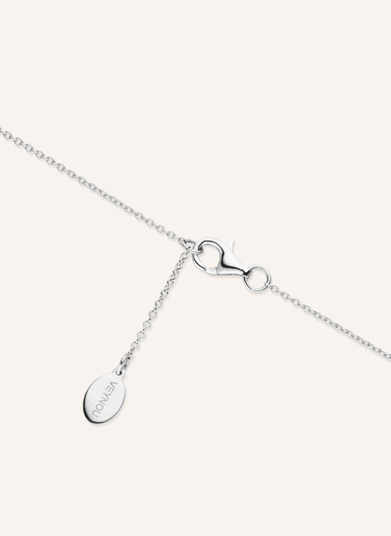 VEYNOU Halskette EDEN aus 14 Karat Weißgold und 1,0ct. Smaragd: WEISSGOLD