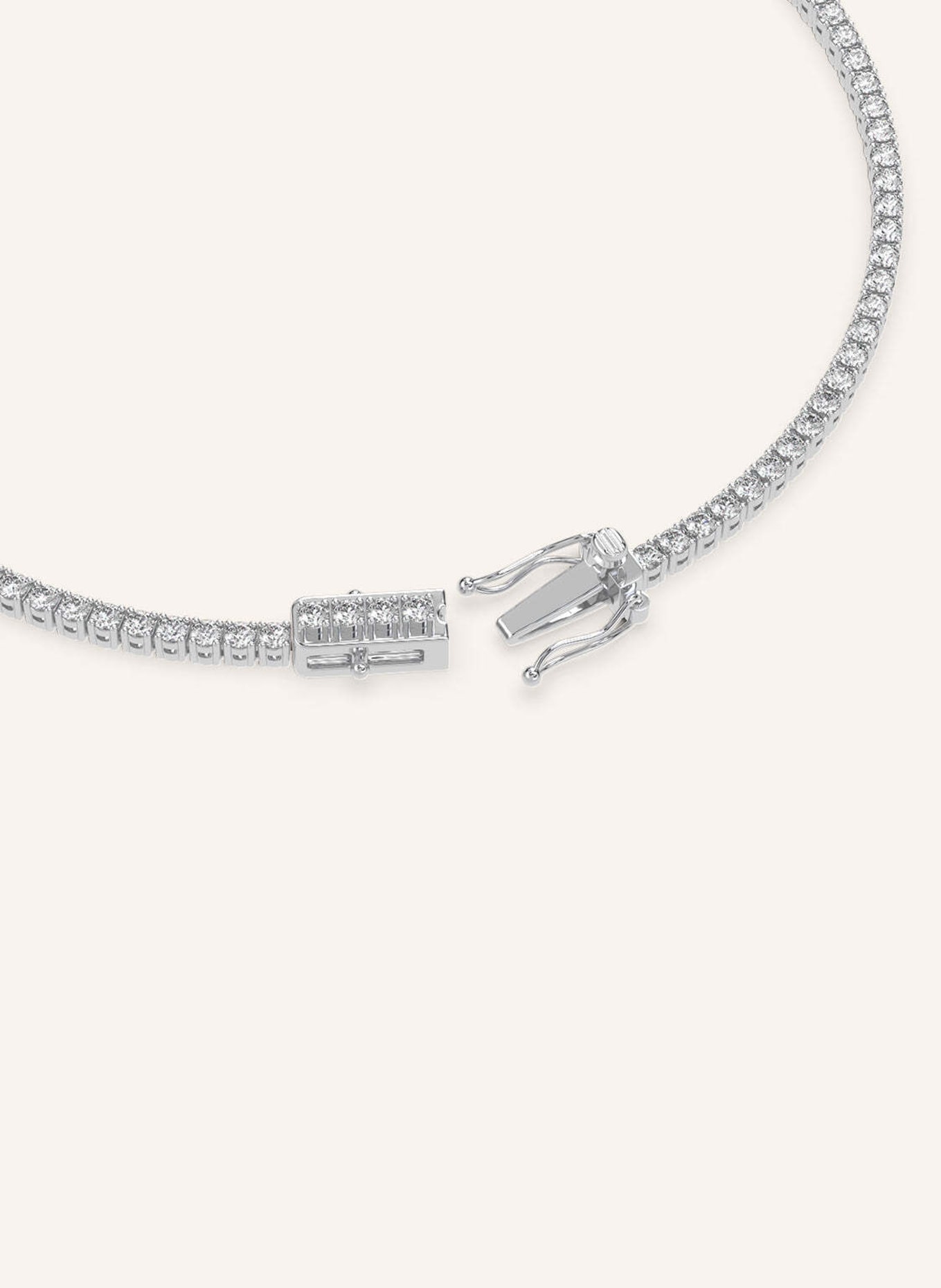 VEYNOU Armband TENNIS aus 18 Karat Weißgold mit 1,7ct. Diamanten: WEISSGOLD