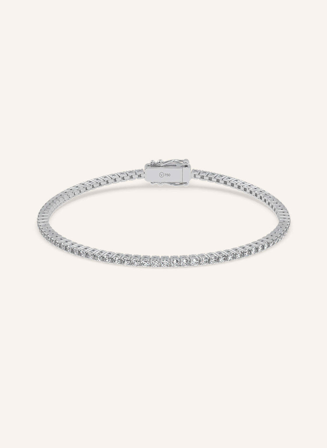 VEYNOU Armband TENNIS aus 18 Karat Weißgold mit 1,7ct. Diamanten: WEISSGOLD