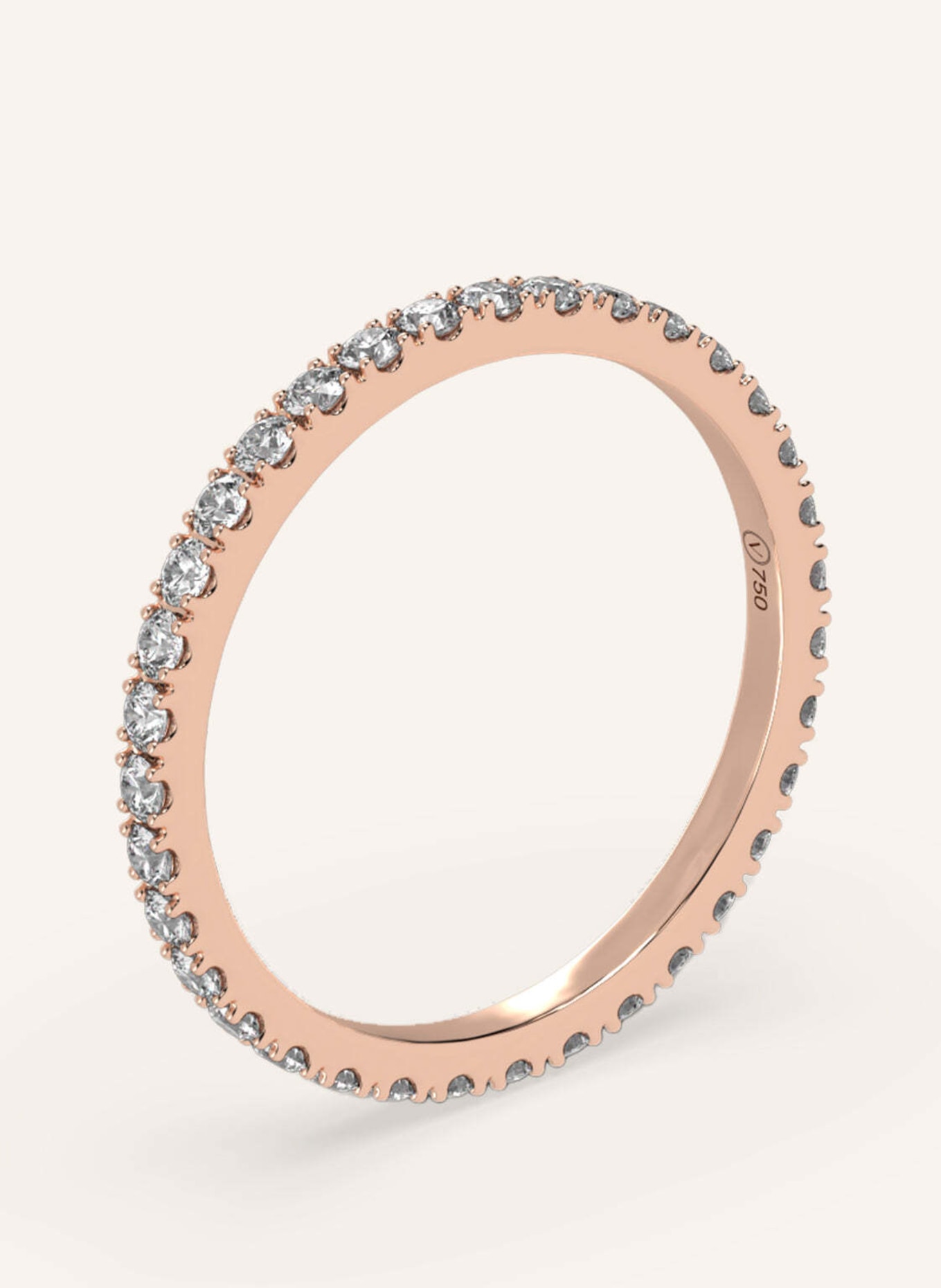 VEYNOU Ring MEMORY aus 18 Karat Roségold mit 0,68ct. Diamanten: ROSÉGOLD