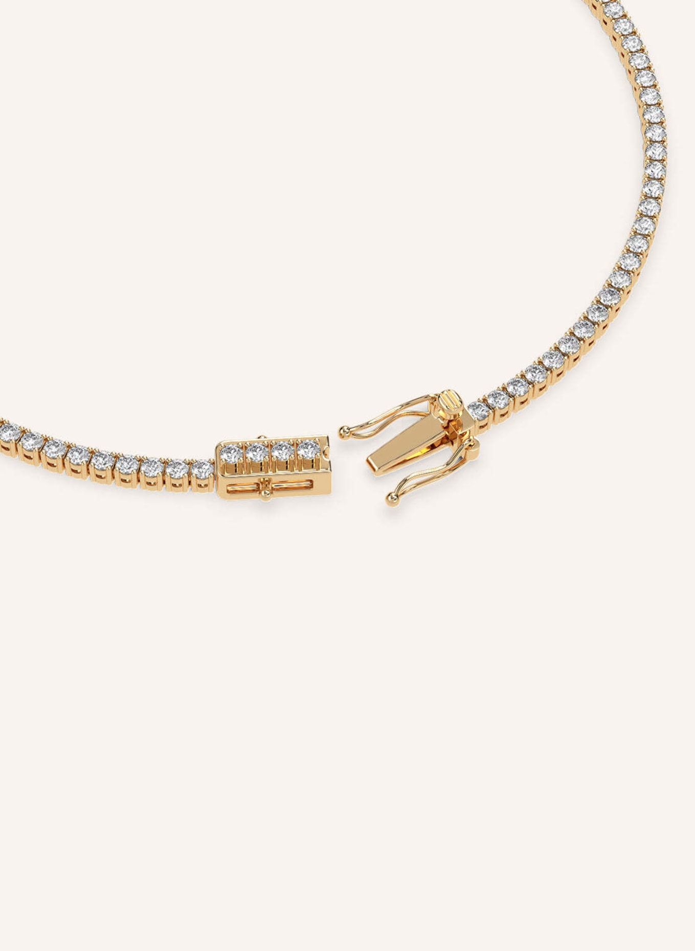 VEYNOU Armband TENNIS aus 18 Karat Gelbgold mit 1,7ct. Diamanten: GOLD