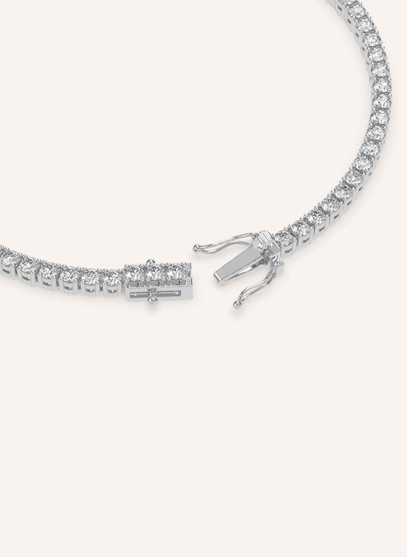 VEYNOU Armband TENNIS aus 18 Karat Weißgold mit 3,7ct. Diamanten: WEISSGOLD