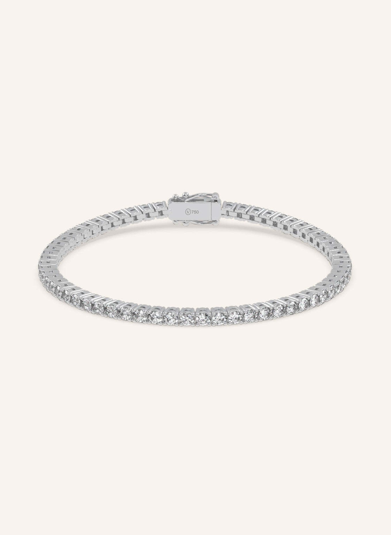 VEYNOU Armband TENNIS aus 18 Karat Weißgold mit 3,7ct. Diamanten: WEISSGOLD