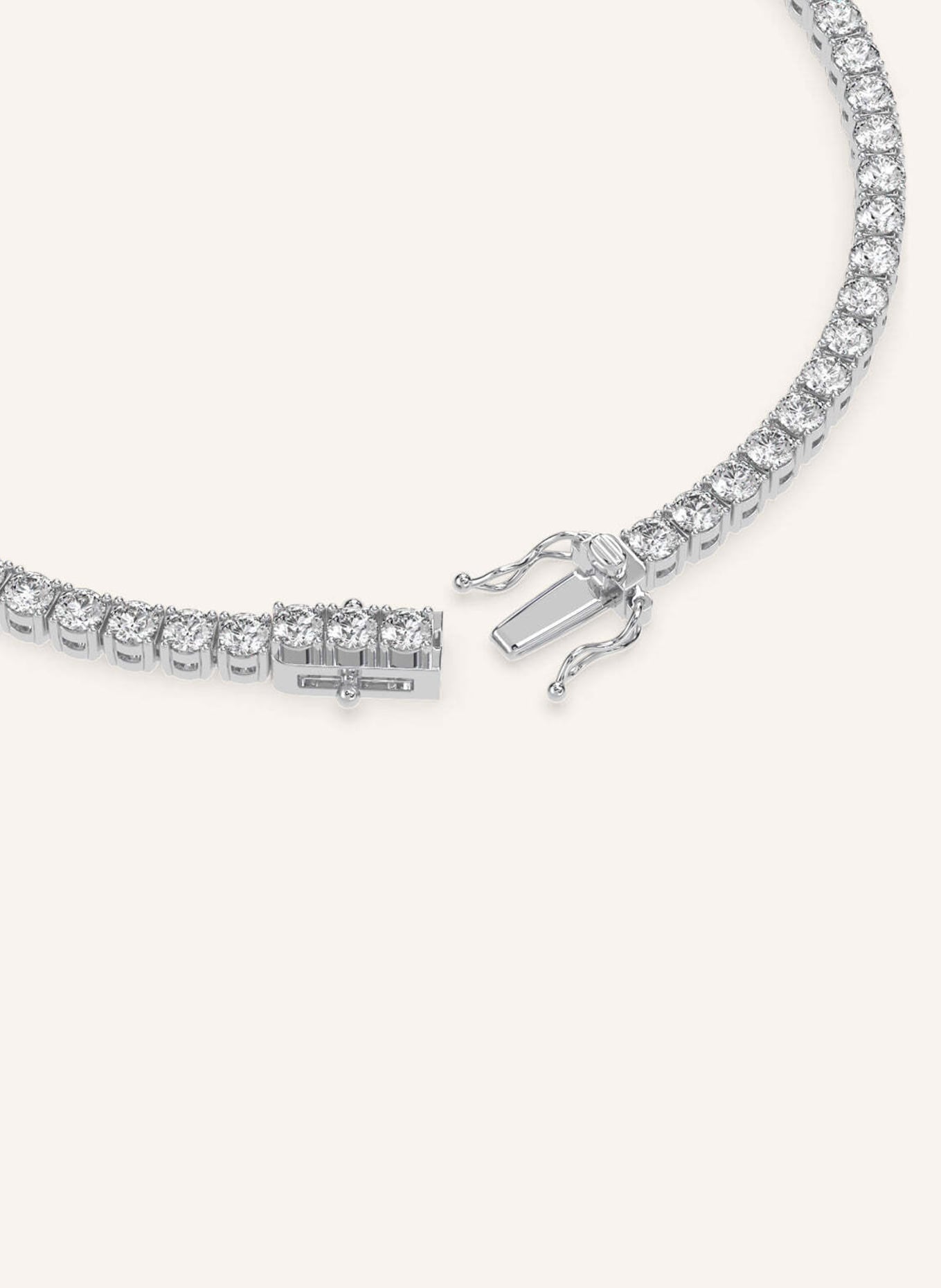 VEYNOU Armband TENNIS aus 18 Karat Weißgold mit 5,7ct. Diamanten: WEISSGOLD