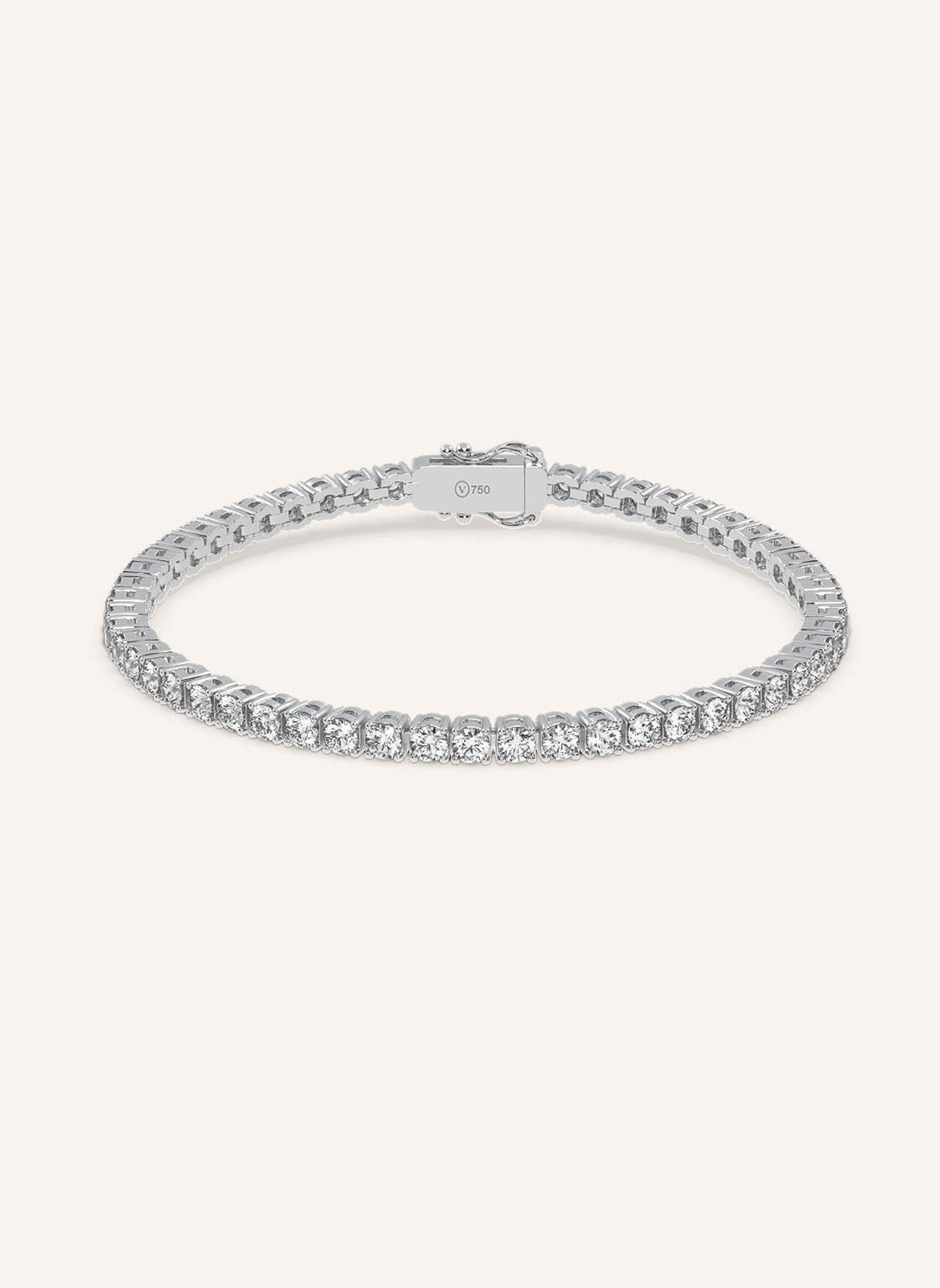 VEYNOU Armband TENNIS aus 18 Karat Weißgold mit 5,7ct. Diamanten: WEISSGOLD