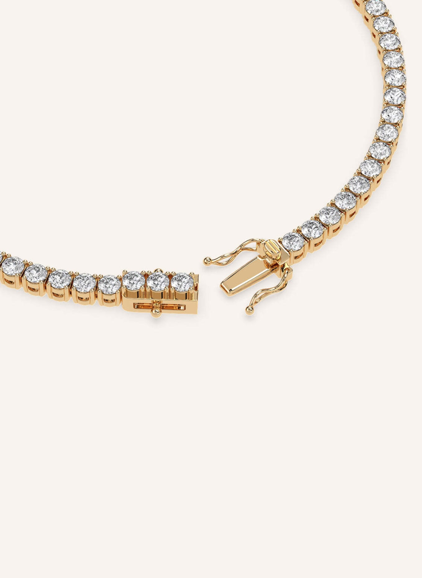 VEYNOU Armband TENNIS aus 18 Karat Gelbgold mit 5,7ct. Diamanten: GOLD