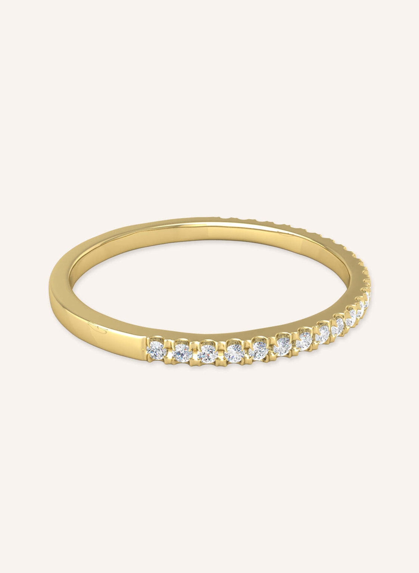VEYNOU Ring MARA aus 18 Karat Gelbgold und 0,10ct. Diamanten: GOLD