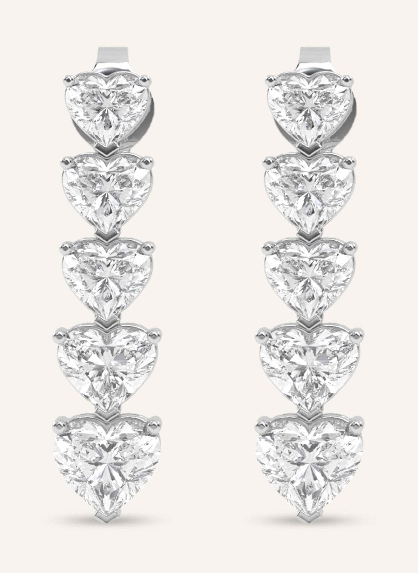VEYNOU Ohrhänger CARA aus 14 Karat Weißgold und 3,20ct. Lab-Grown Diamanten: WEISSGOLD