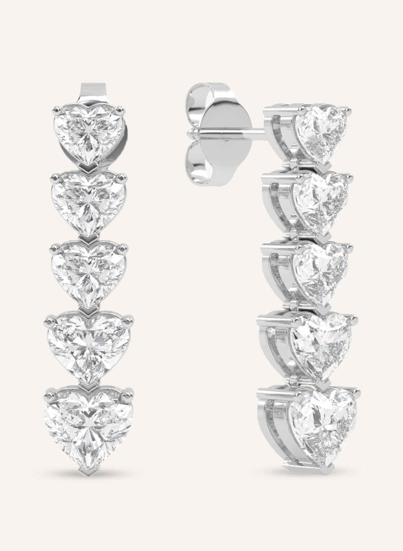 VEYNOU Ohrhänger CARA aus 14 Karat Weißgold und 3,20ct. Lab-Grown Diamanten: WEISSGOLD