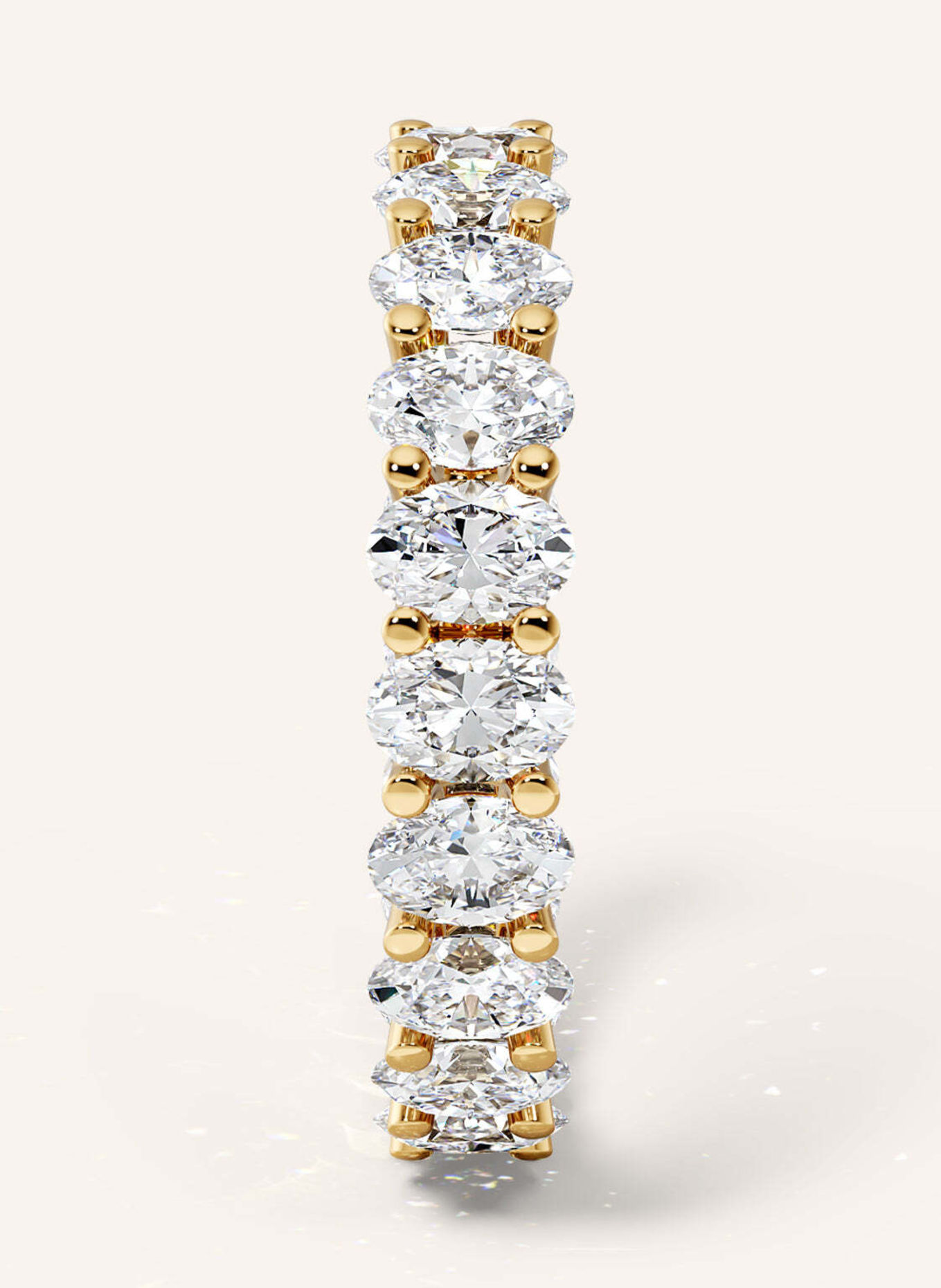 VEYNOU Ring ARDEN MEMORY aus 14 Karat Gelbgold und 3,30ct. Lab-Grown Diamanten: GOLD