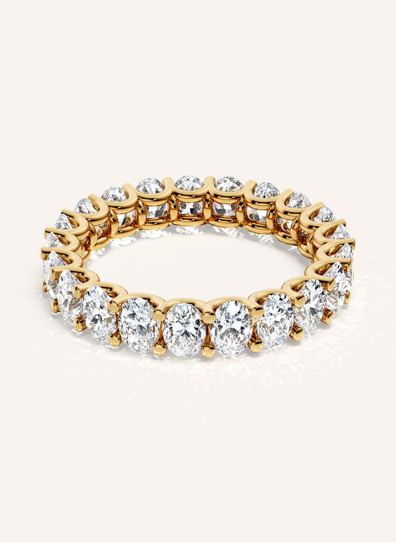 VEYNOU Ring ARDEN MEMORY aus 14 Karat Gelbgold und 3,30ct. Lab-Grown Diamanten: GOLD