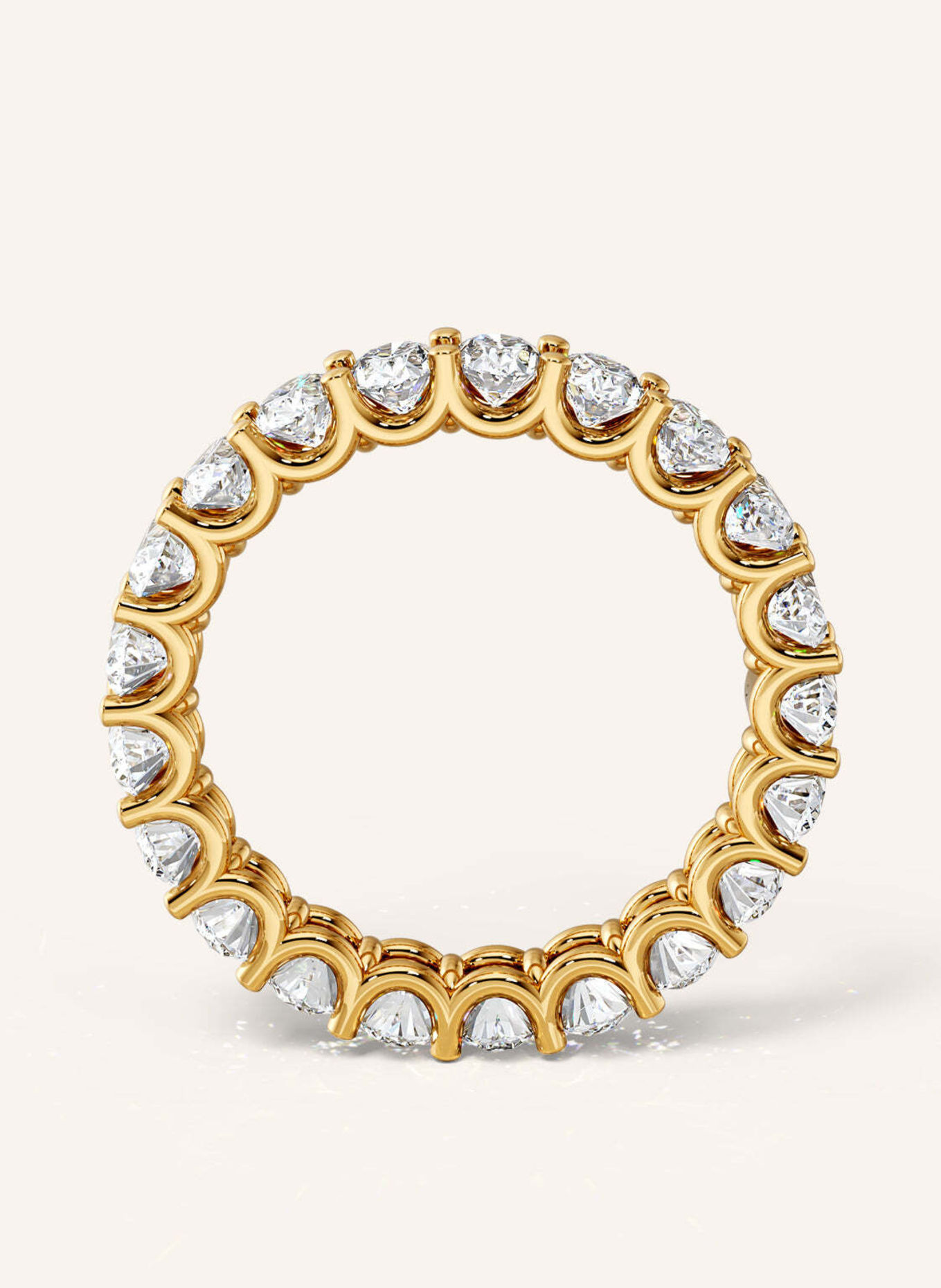 VEYNOU Ring ARDEN MEMORY aus 14 Karat Gelbgold und 3,30ct. Lab-Grown Diamanten: GOLD