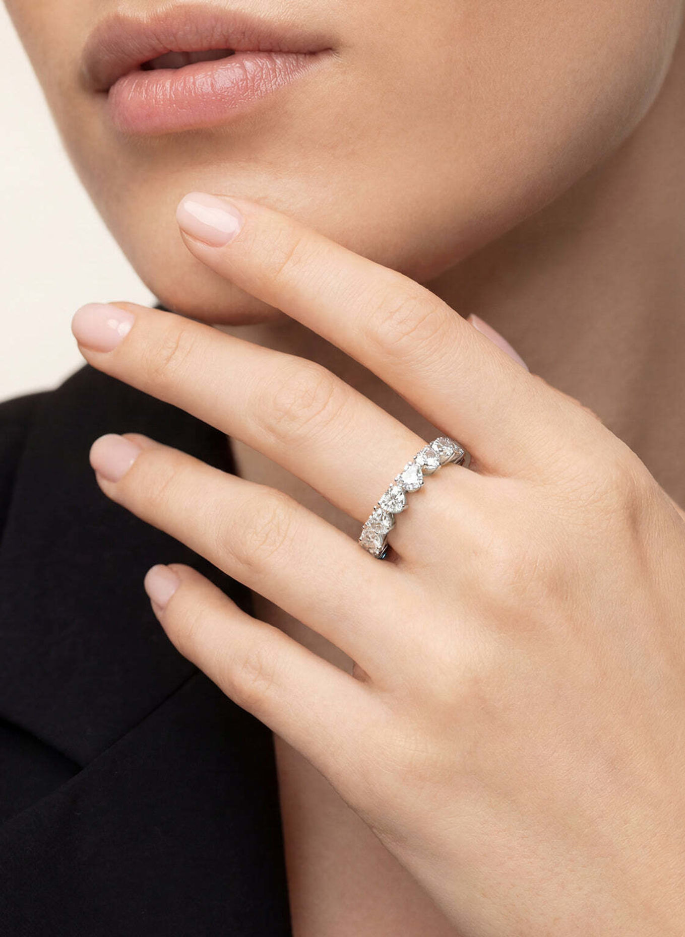 VEYNOU Ring CARA MEMORY aus 14 Karat Weißgold und 3,30ct. Lab-Grown Diamanten: WEISSGOLD