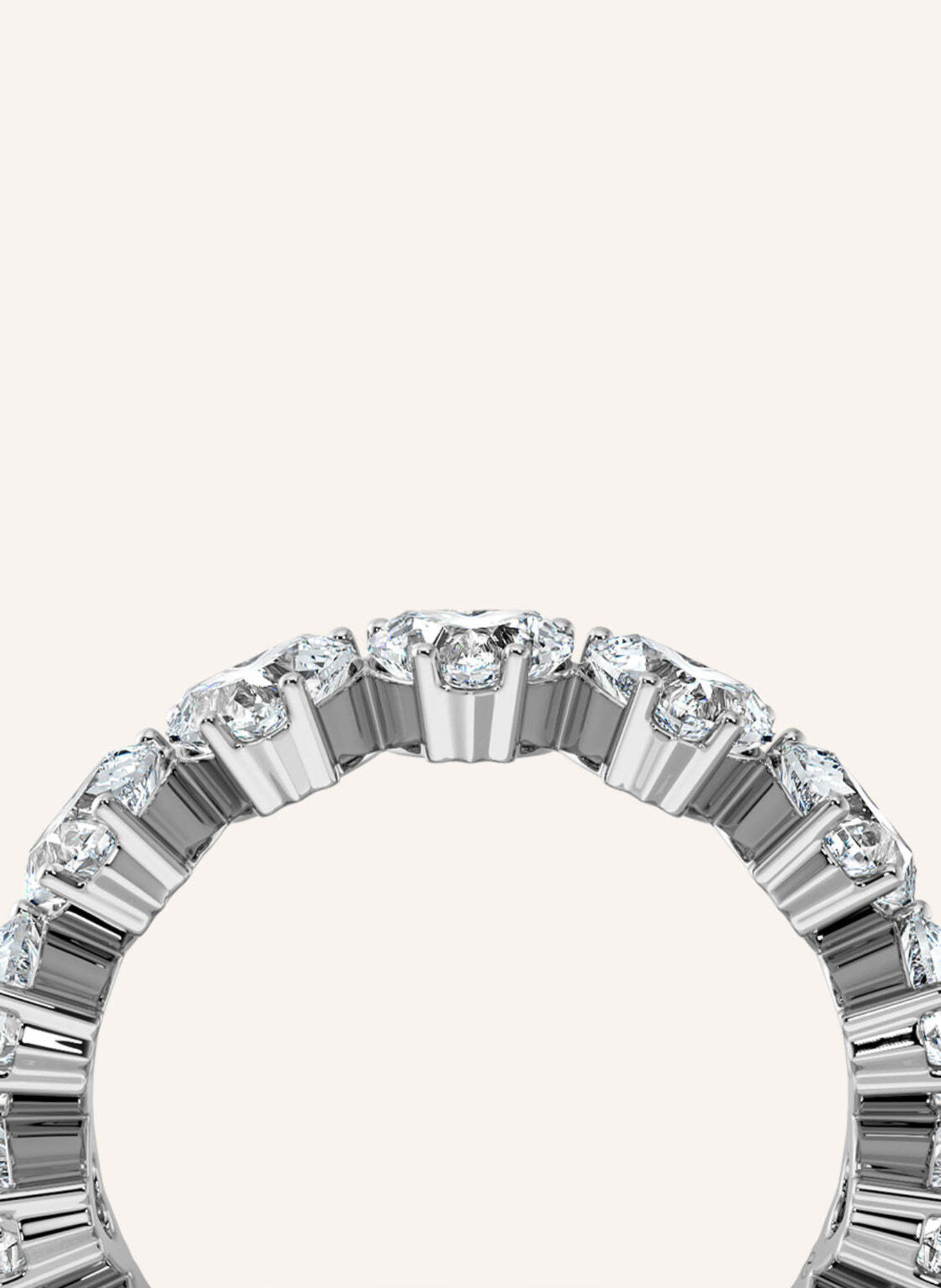 VEYNOU Ring CARA MEMORY aus 14 Karat Weißgold und 3,30ct. Lab-Grown Diamanten: WEISSGOLD