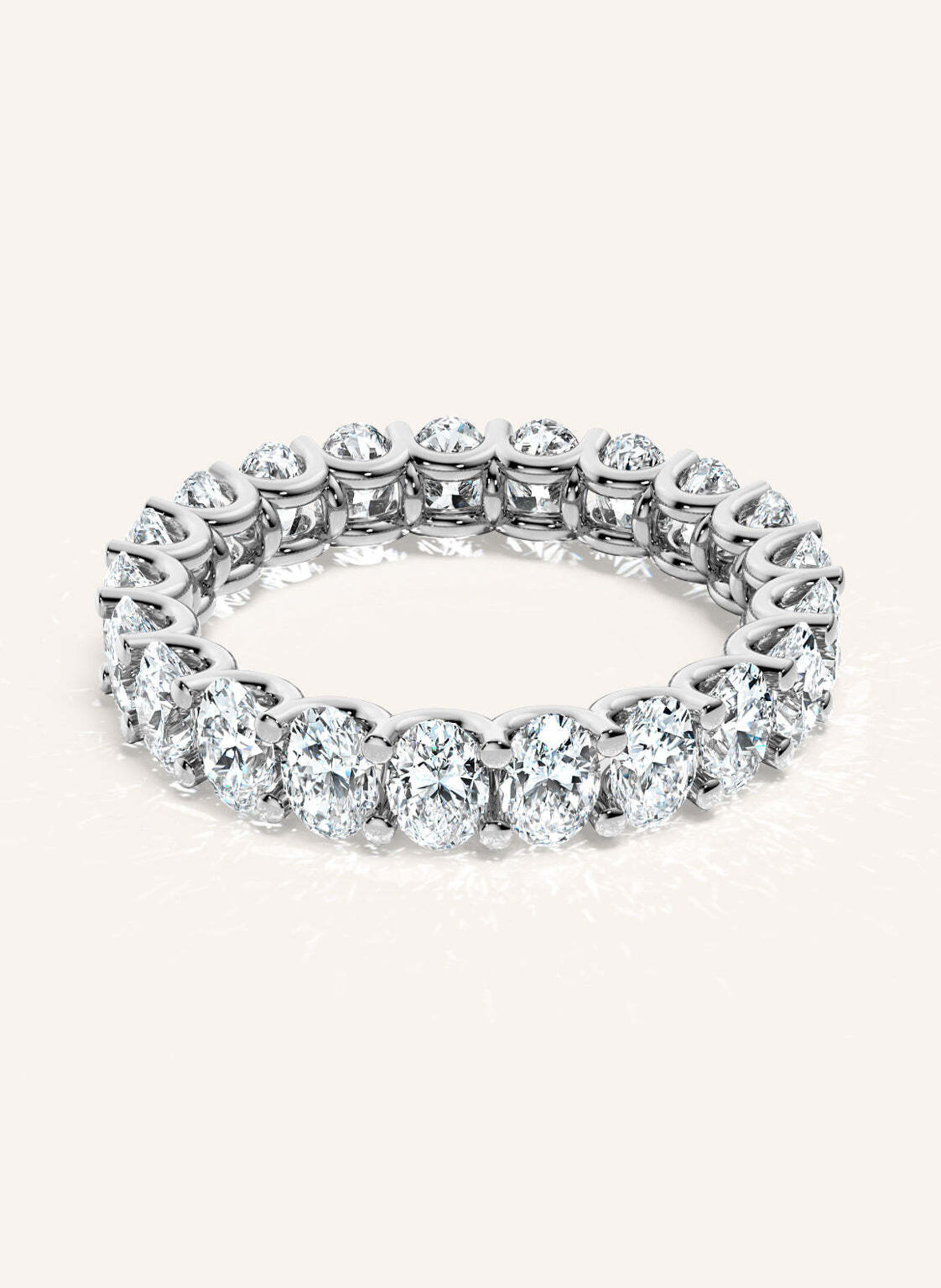 VEYNOU Ring ARDEN MEMORY aus 14 Karat Weißgold und 3,30ct. Lab-Grown Diamanten: WEISSGOLD