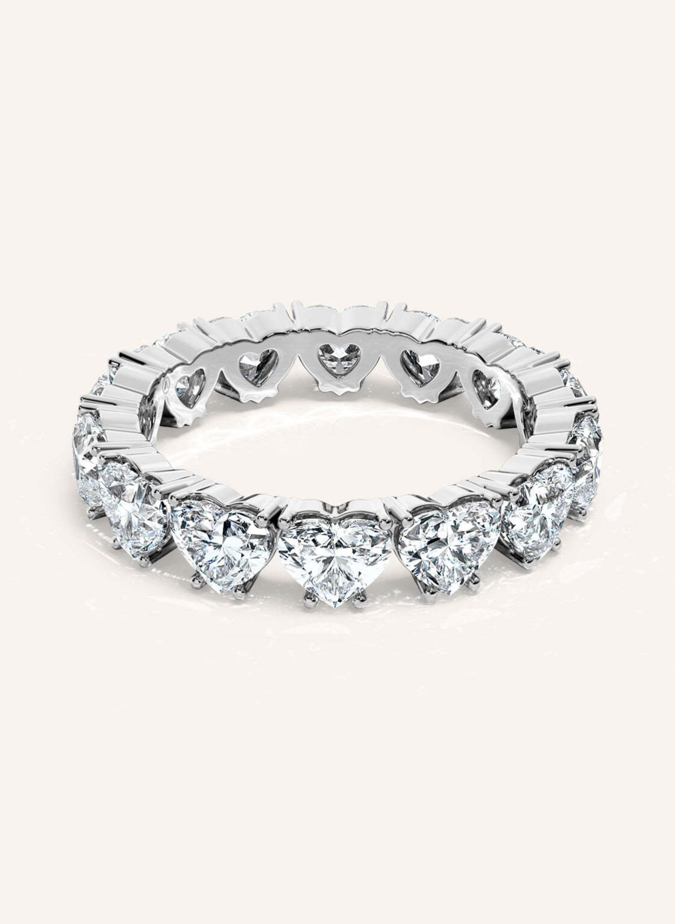VEYNOU Ring CARA MEMORY aus 14 Karat Weißgold und 3,30ct. Lab-Grown Diamanten: WEISSGOLD