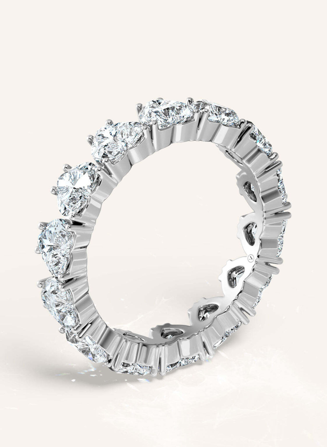 VEYNOU Ring CARA MEMORY aus 14 Karat Weißgold und 3,30ct. Lab-Grown Diamanten: WEISSGOLD