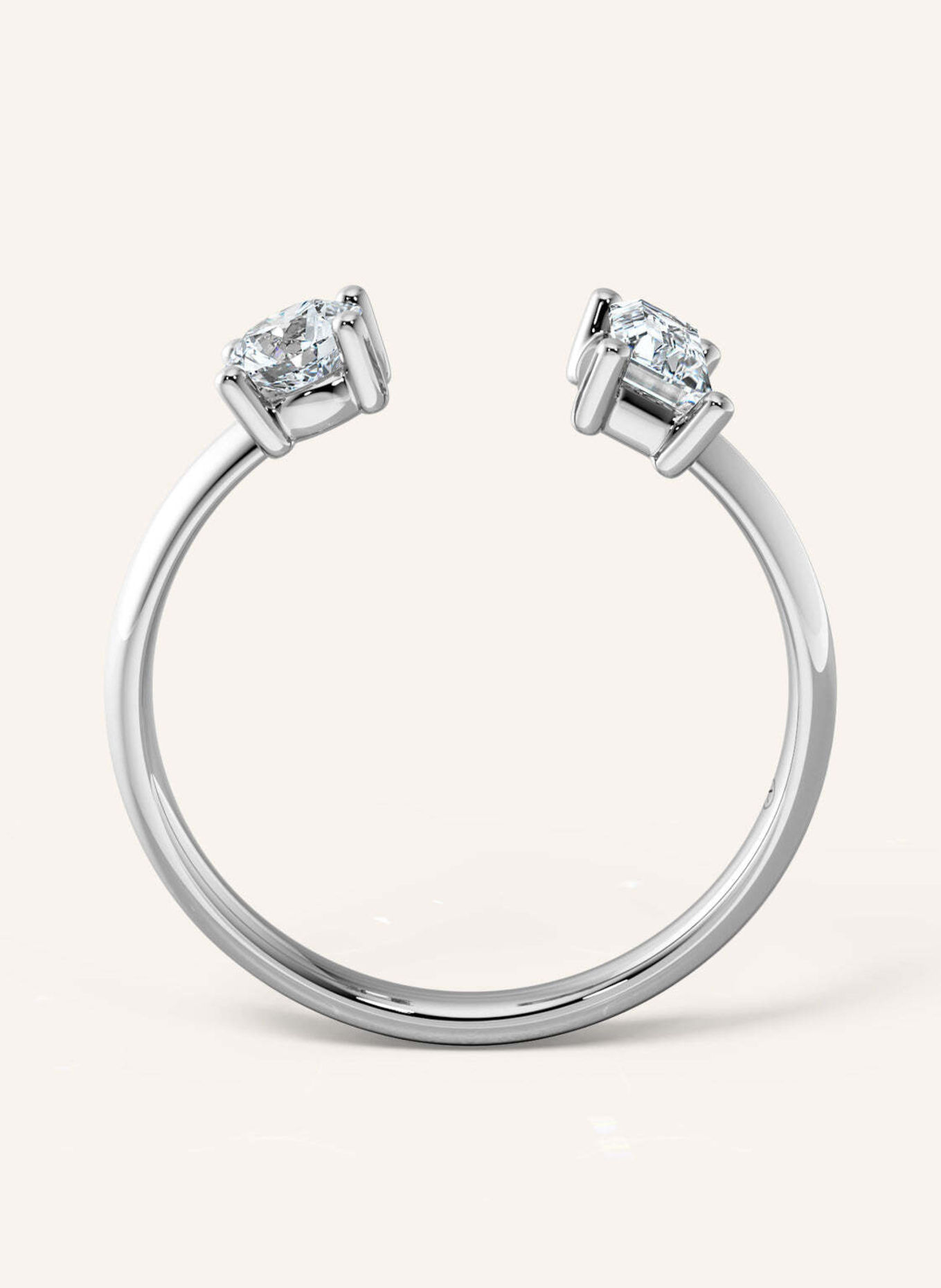 VEYNOU Ring BLAIR aus 14 Karat Weißgold und 0,68ct. Lab-Grown Diamanten: WEISSGOLD