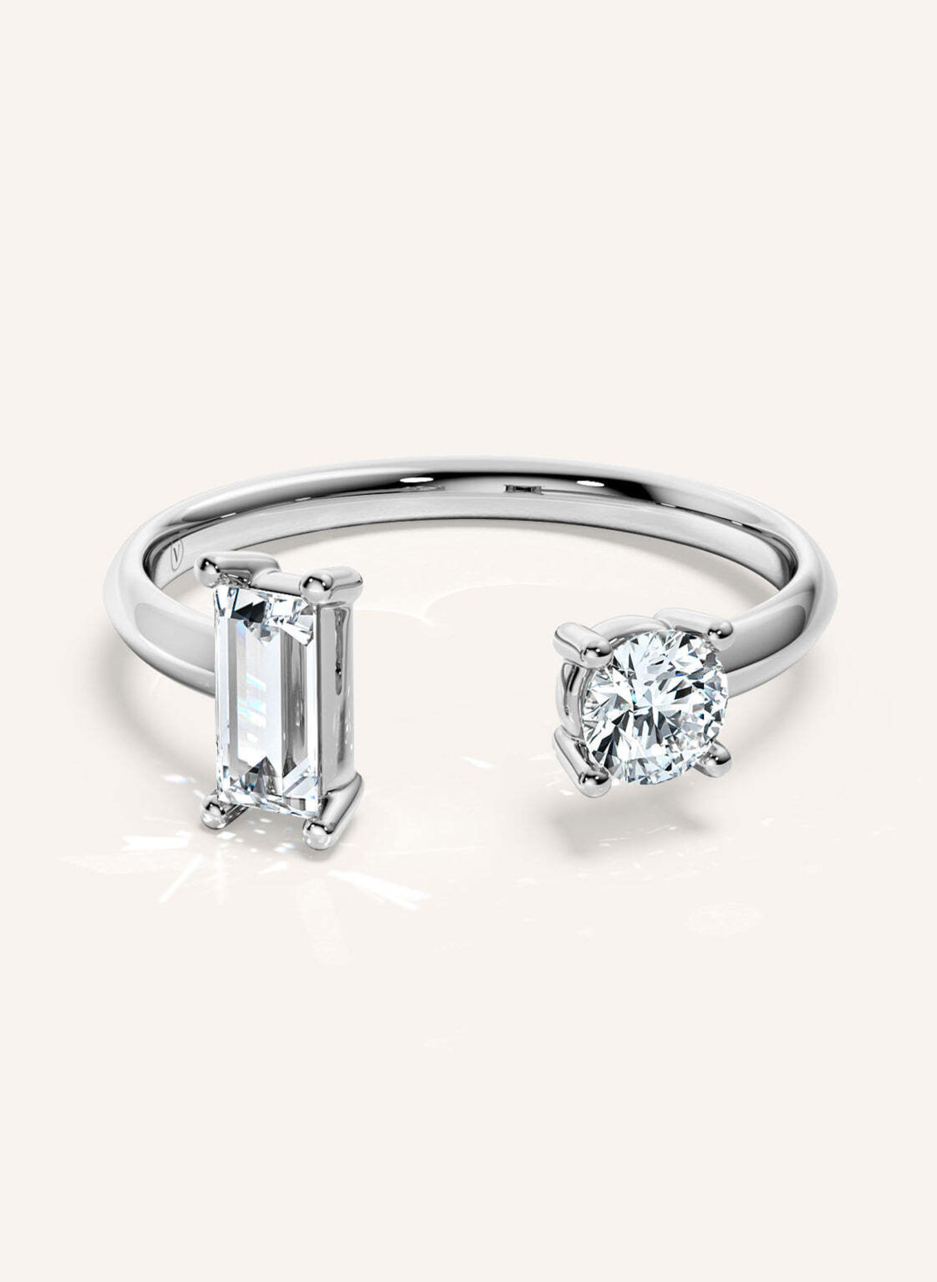VEYNOU Ring BLAIR aus 14 Karat Weißgold und 0,68ct. Lab-Grown Diamanten: WEISSGOLD