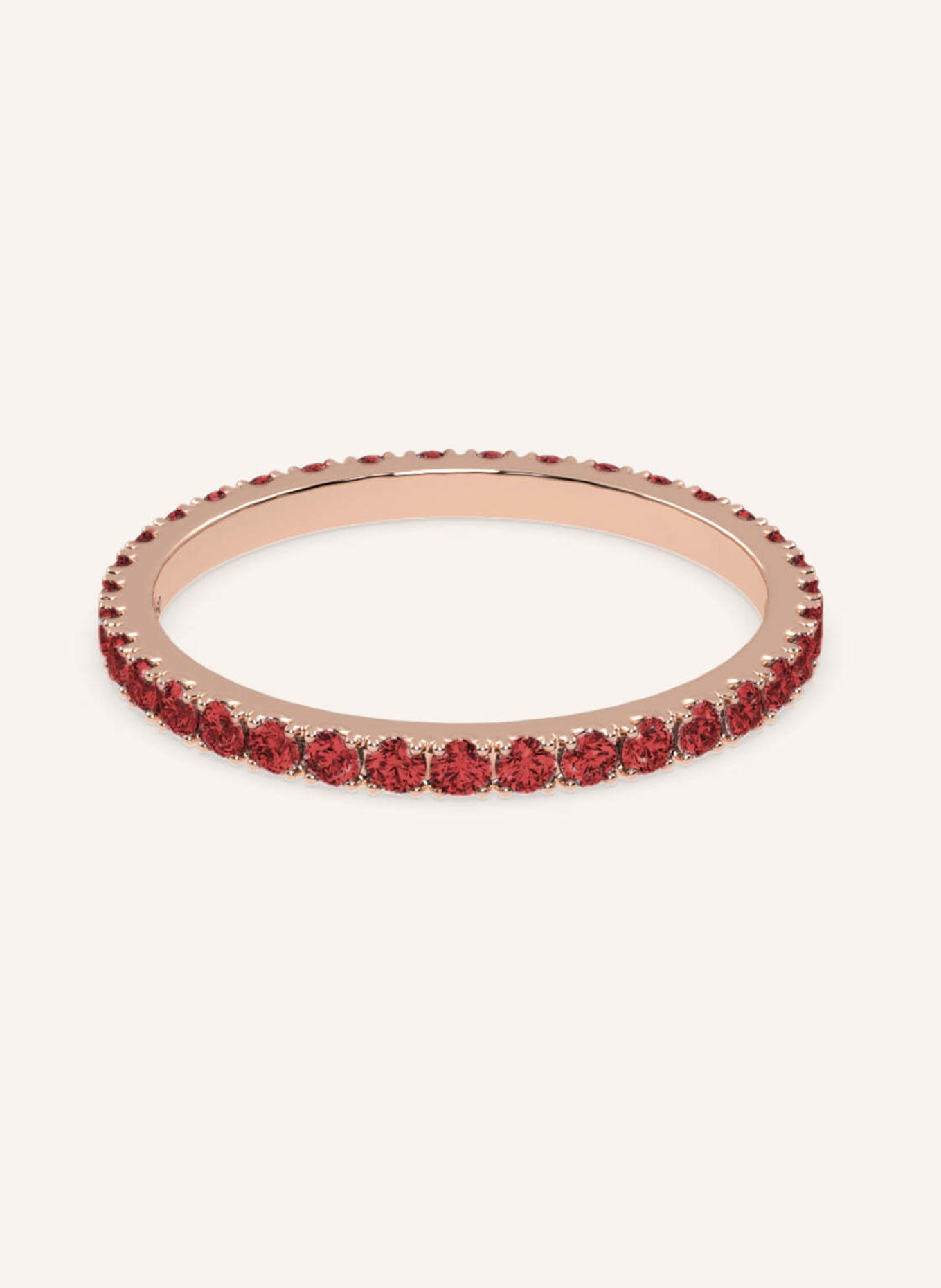 VEYNOU Ring VELVET MEMORY aus 14 Karat Roségold und 0,90ct. Rubine: ROSÉGOLD
